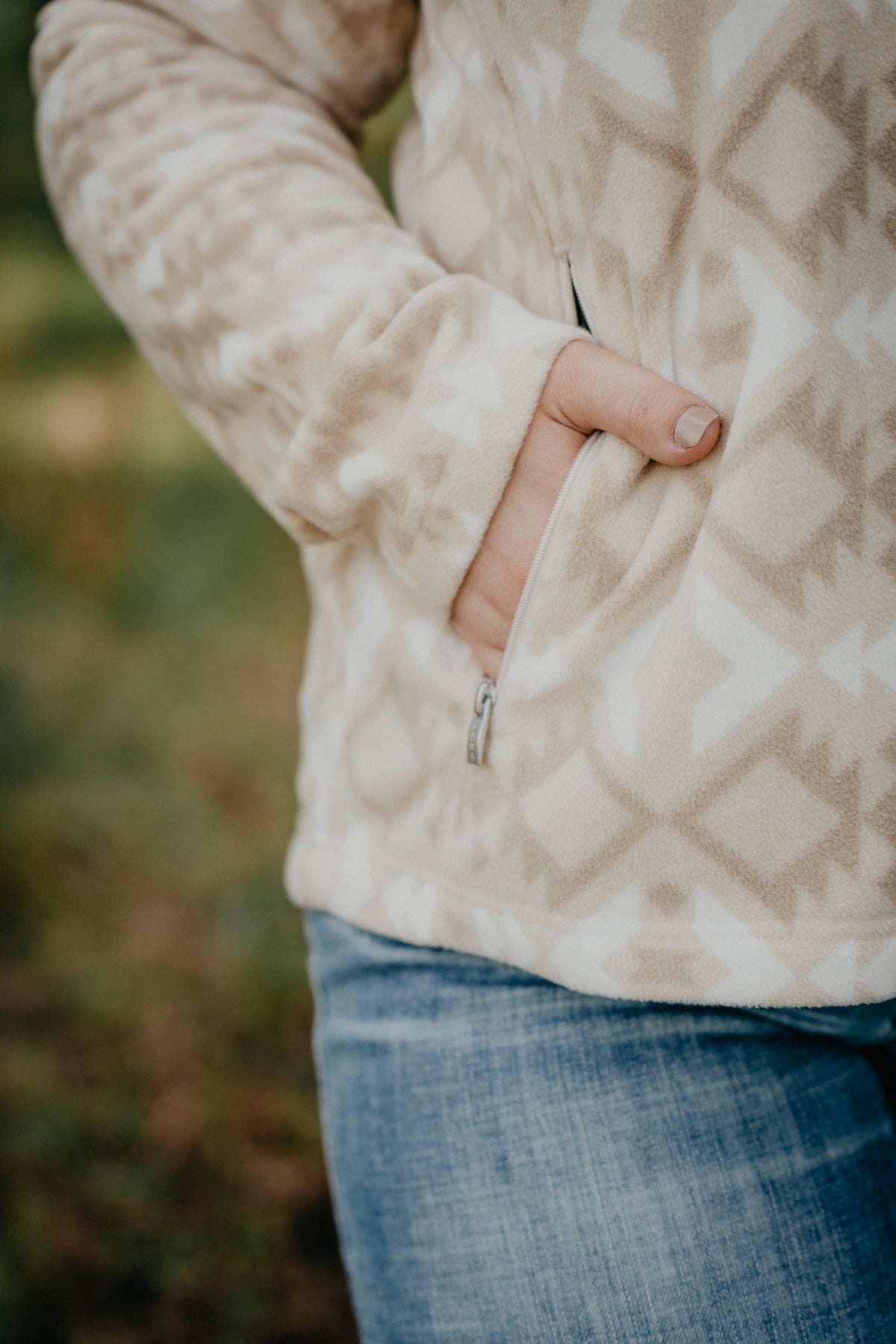 'Prescott' Sand Dune Aztec Fleece Jacket by Ariat