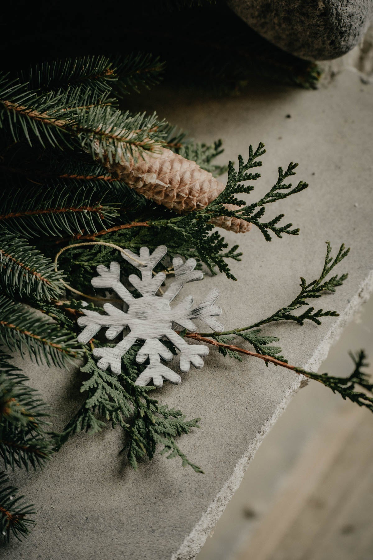 Cowhide Ornament (Snowflake)
