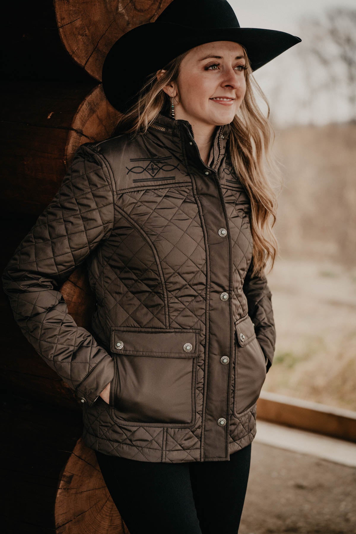 Denali' Quilted Jacket in Gunmetal by Madison Creek (S-XXL)