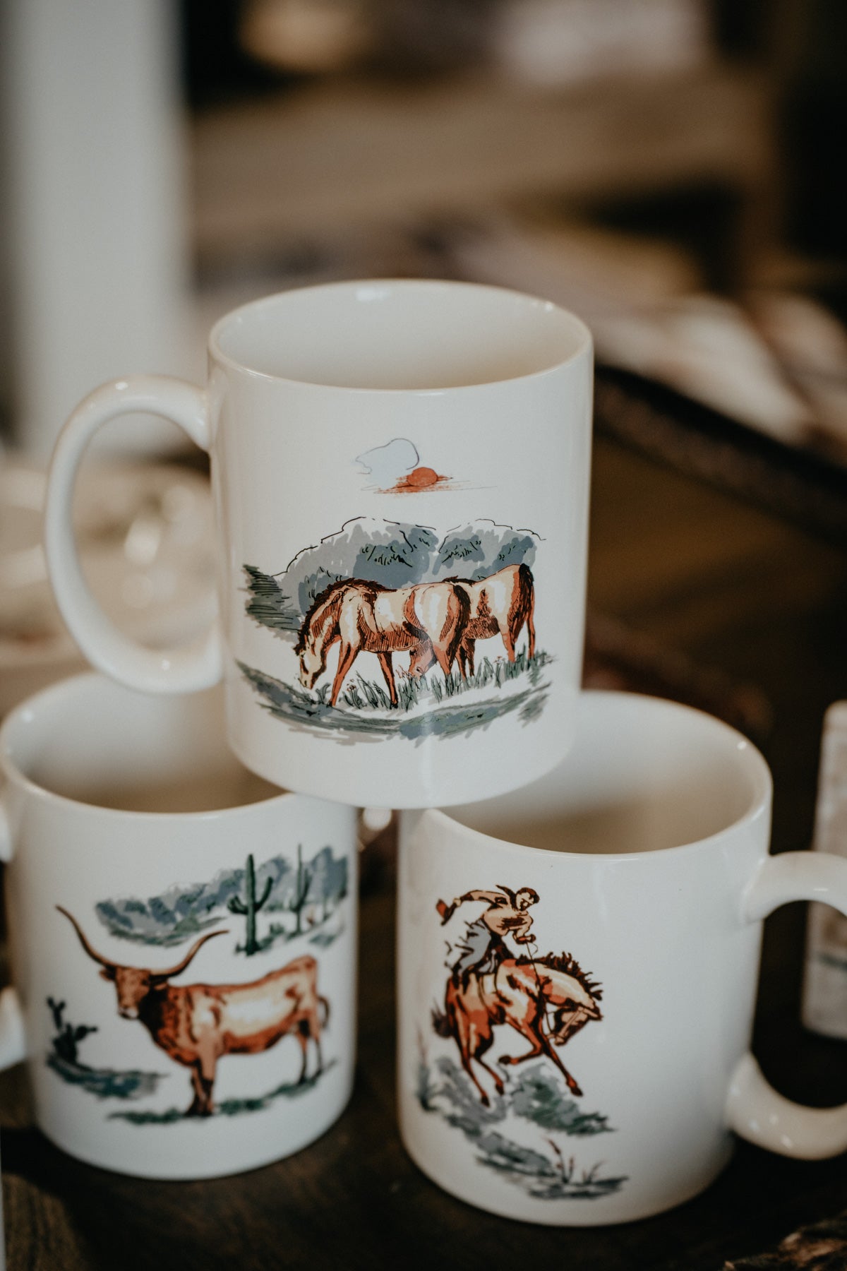 'Ranch Life' (In Colour) Oversized Ceramic Mugs (4 Designs)