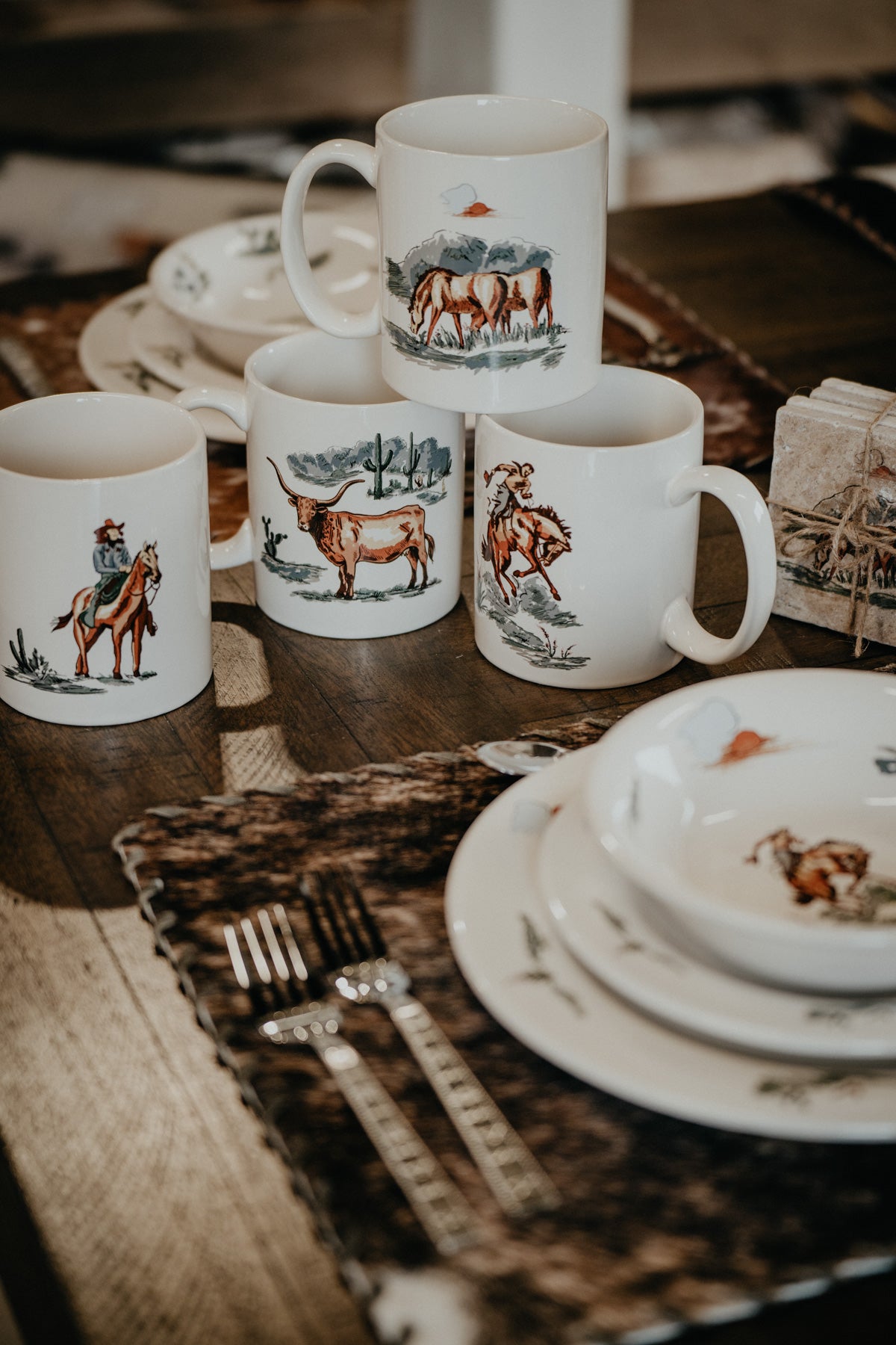 'Ranch Life' (In Colour) Oversized Ceramic Mugs (4 Designs)