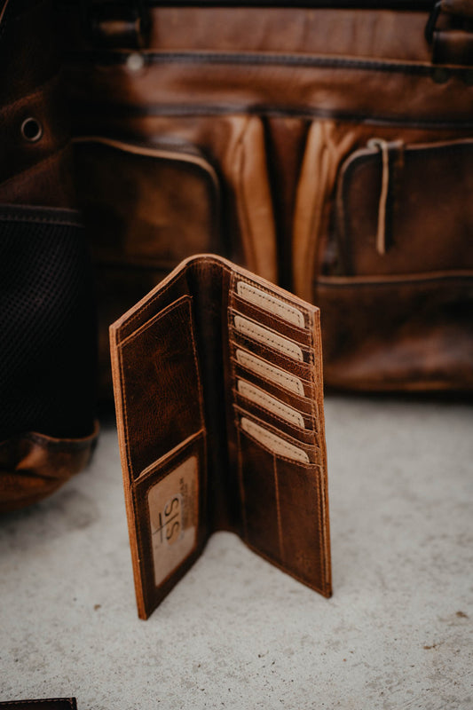 'Tuscan' Men's Leather Long Bifold Wallet by STS Ranchwear (STS61496)