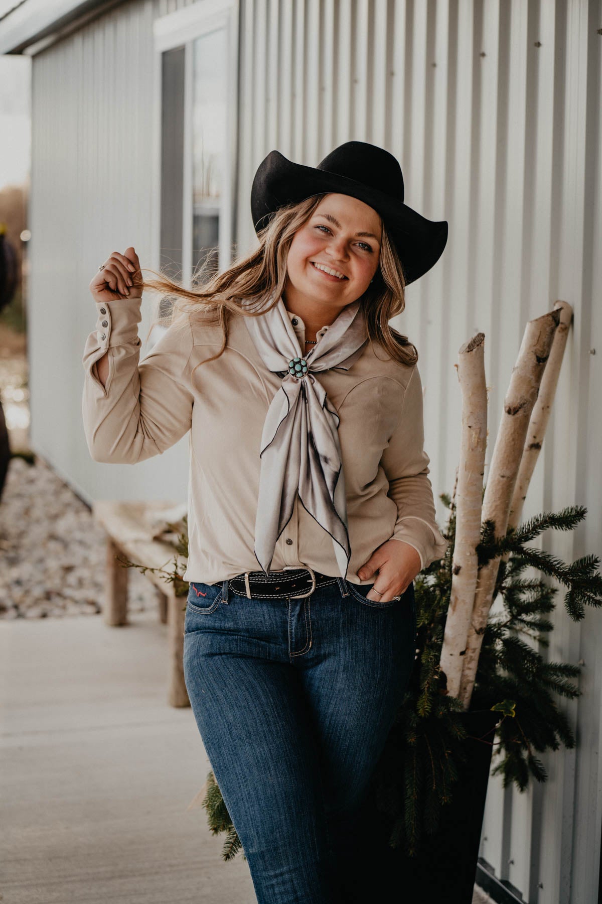 'Rocky Butte' Suede Long Sleeve Pearl Snap (XS - XXL)