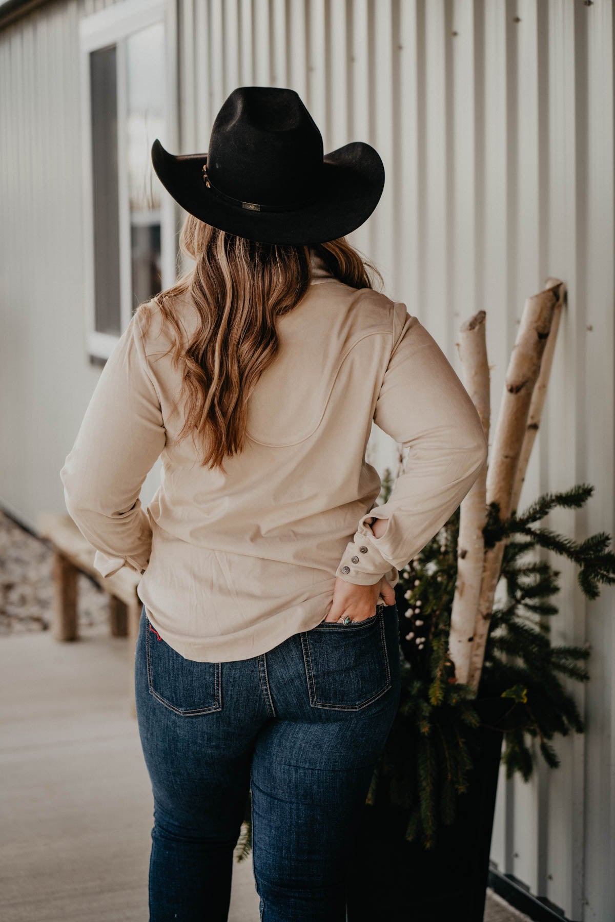 'Rocky Butte' Suede Long Sleeve Pearl Snap (XS - XXL)