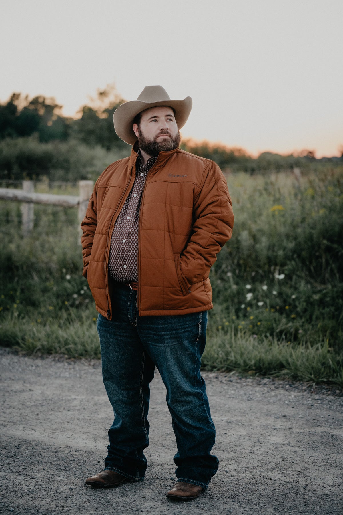 'Crius' Men's Insulated Jacket by Ariat {Chestnut}