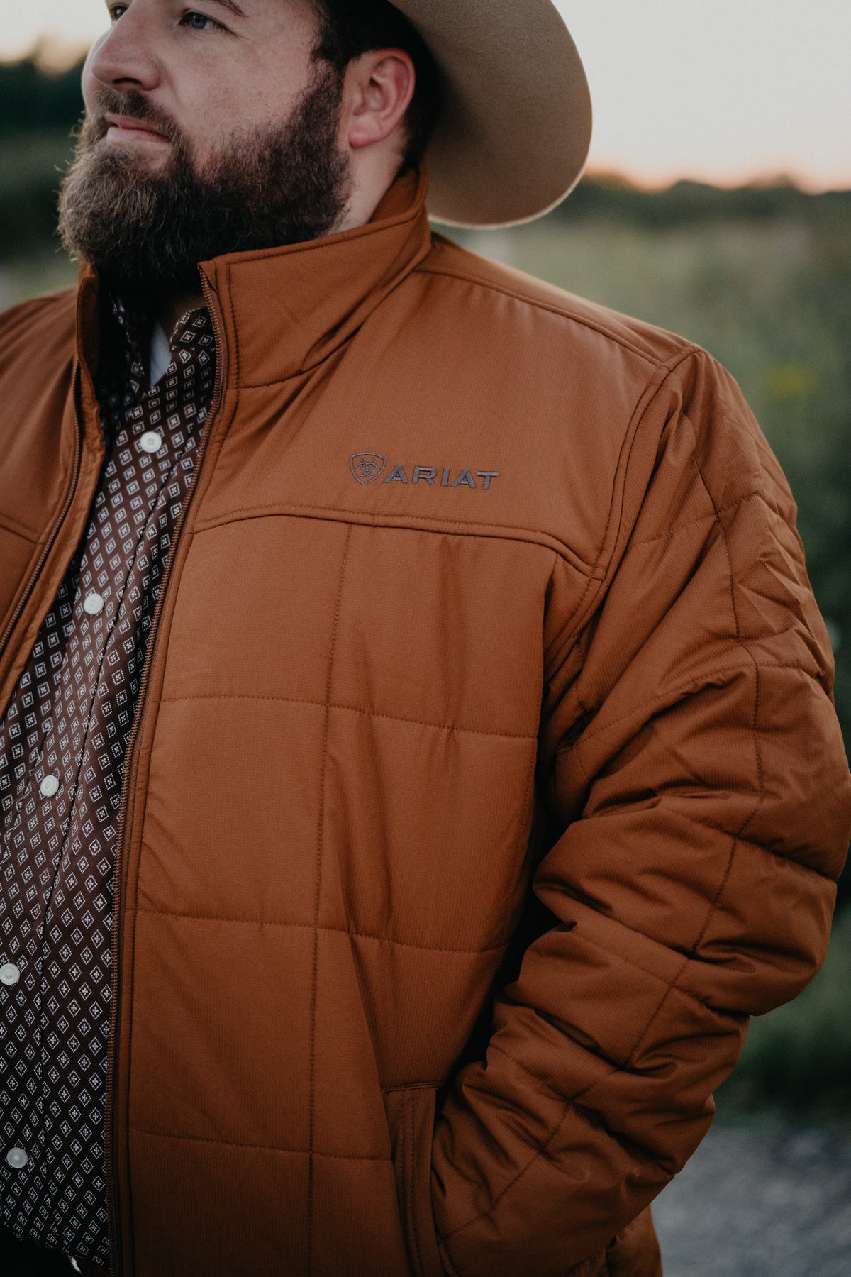 'Crius' Men's Insulated Jacket by Ariat {Chestnut}