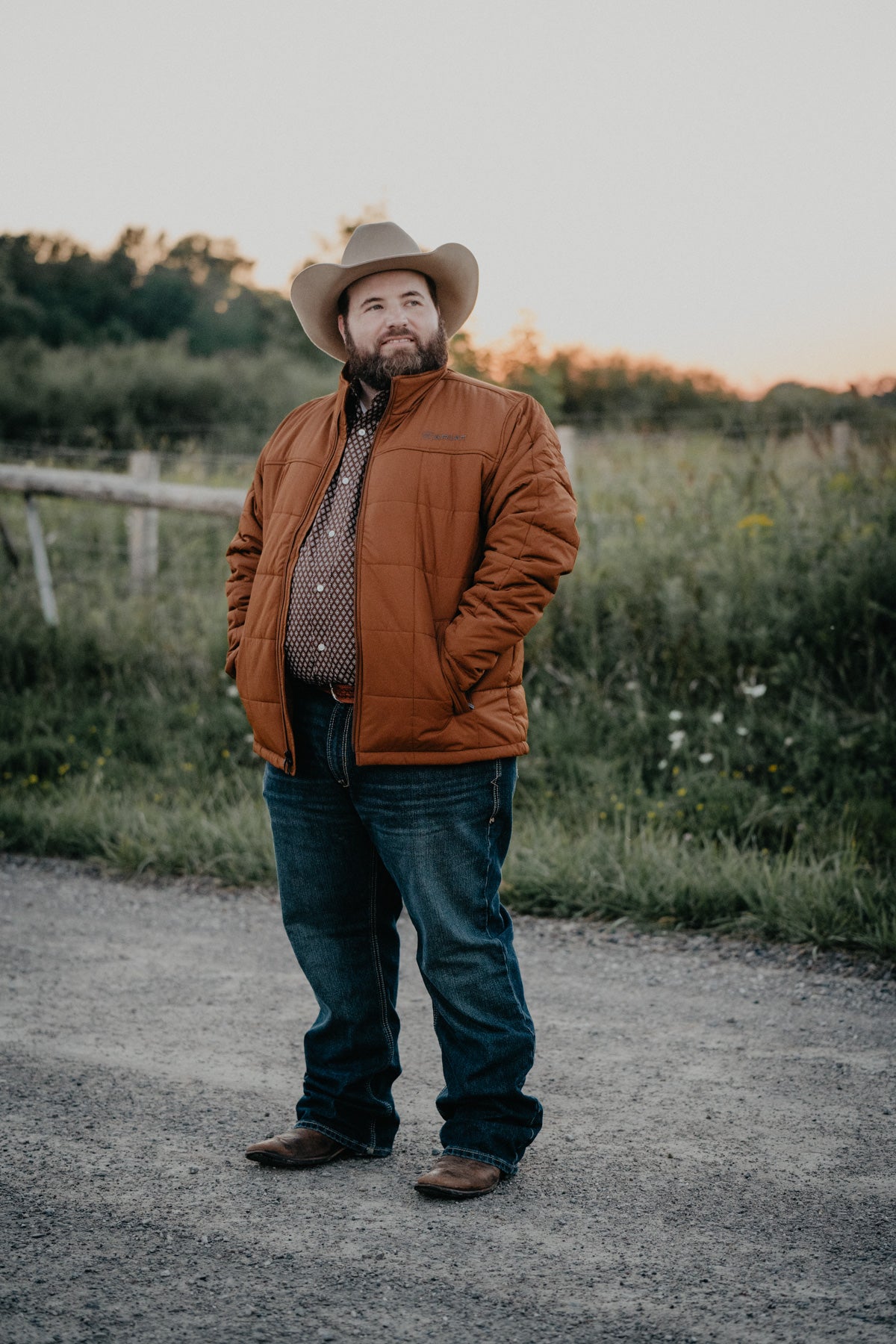 'Crius' Men's Insulated Jacket by Ariat {Chestnut}