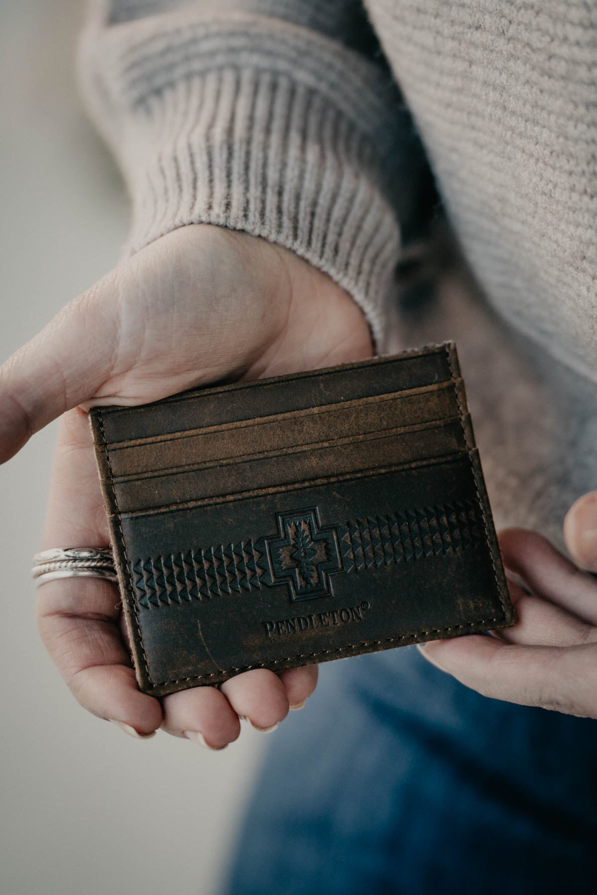 Pendleton {Harding Grey Star} Slim Wallet
