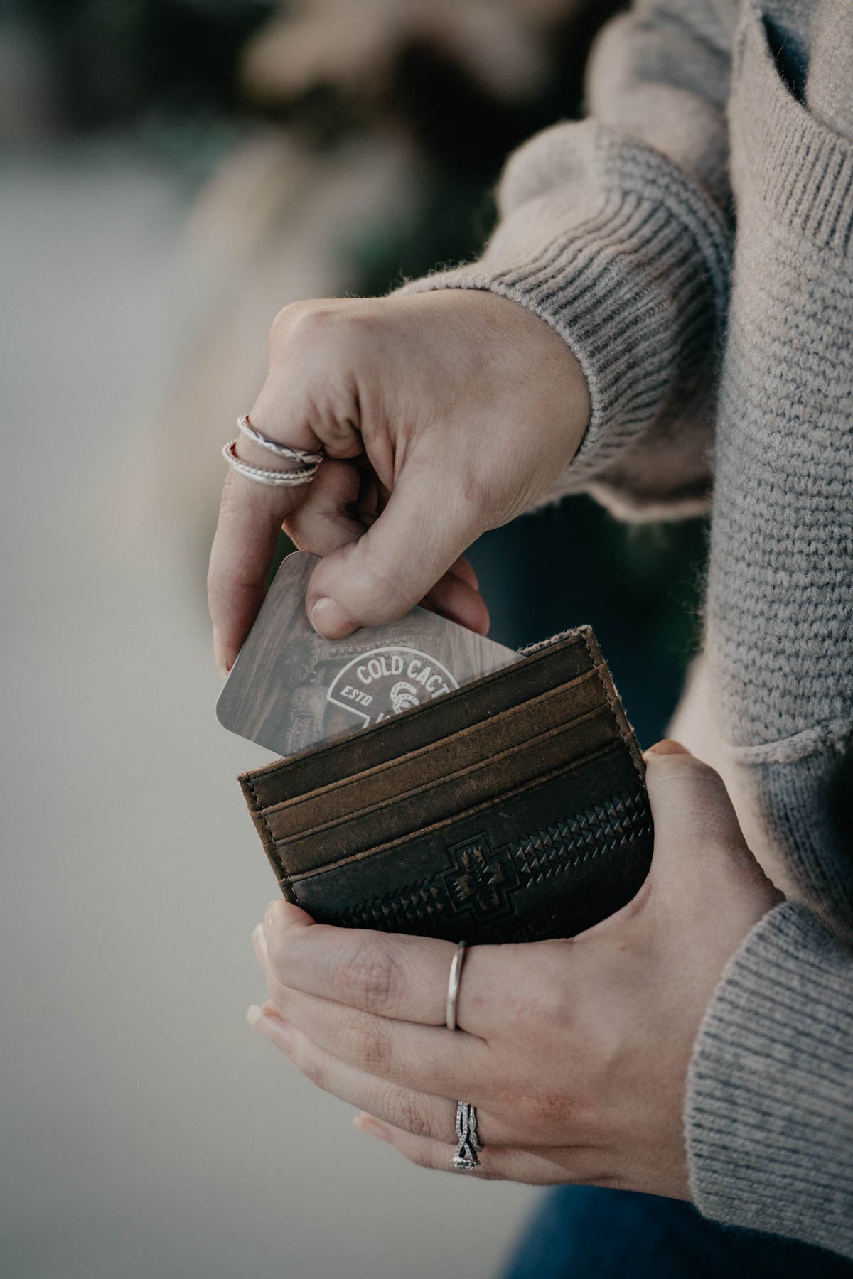 Pendleton {Harding Grey Star} Slim Wallet