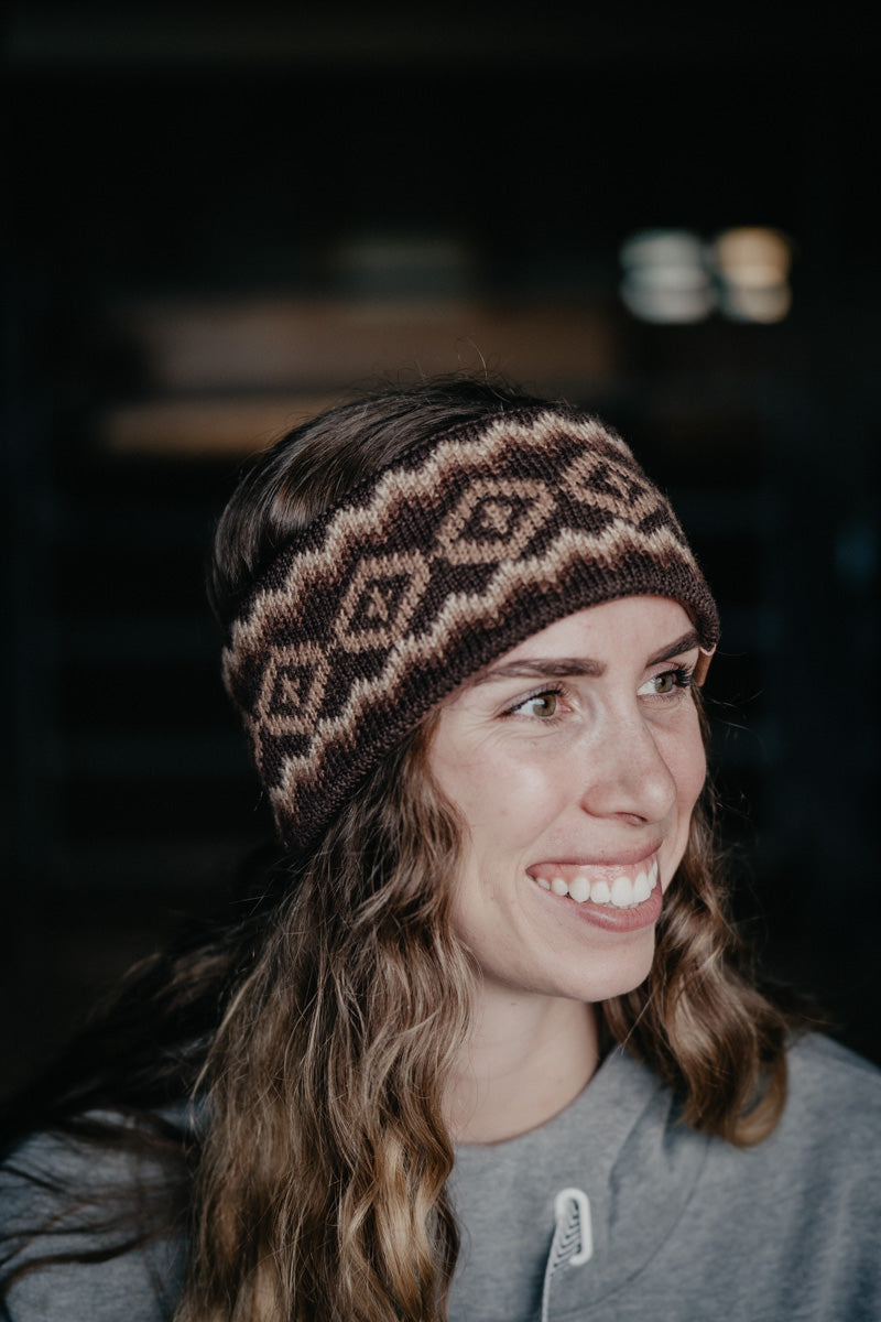 Womens Bristol Headband Chocolate Brown (One Size