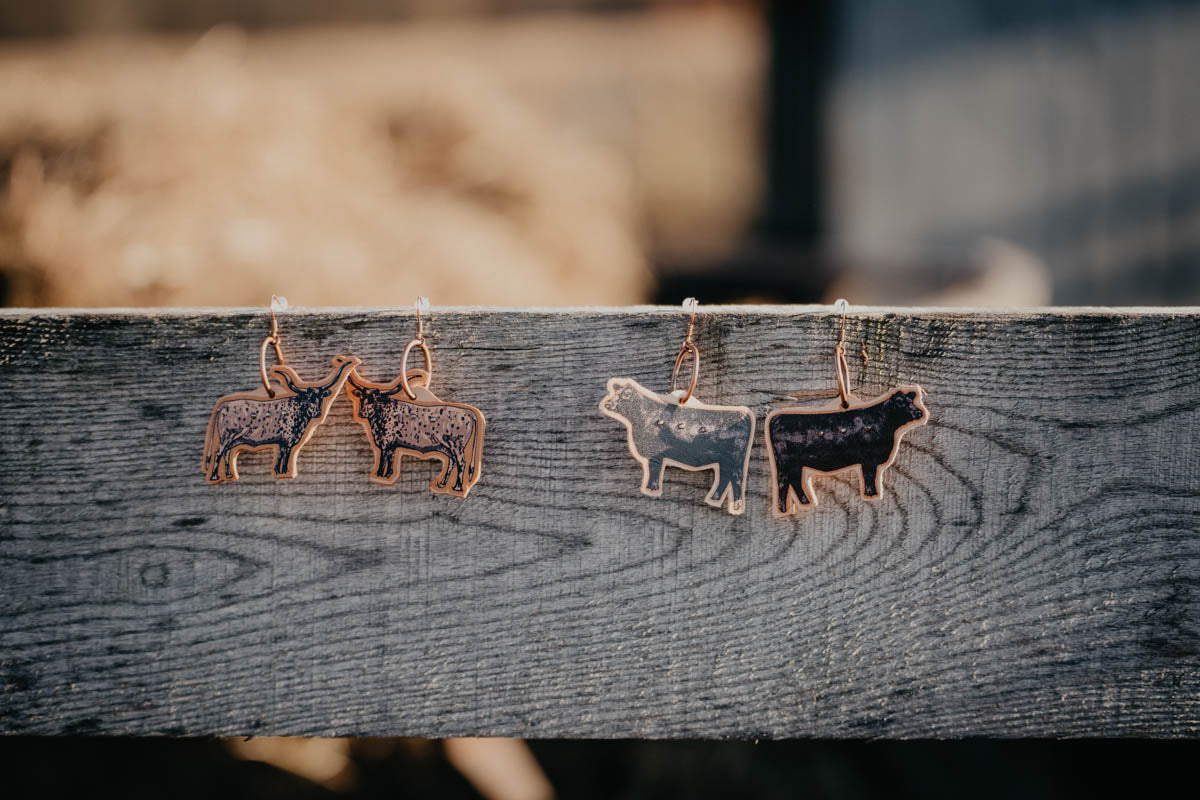 Angus Leather Earrings
