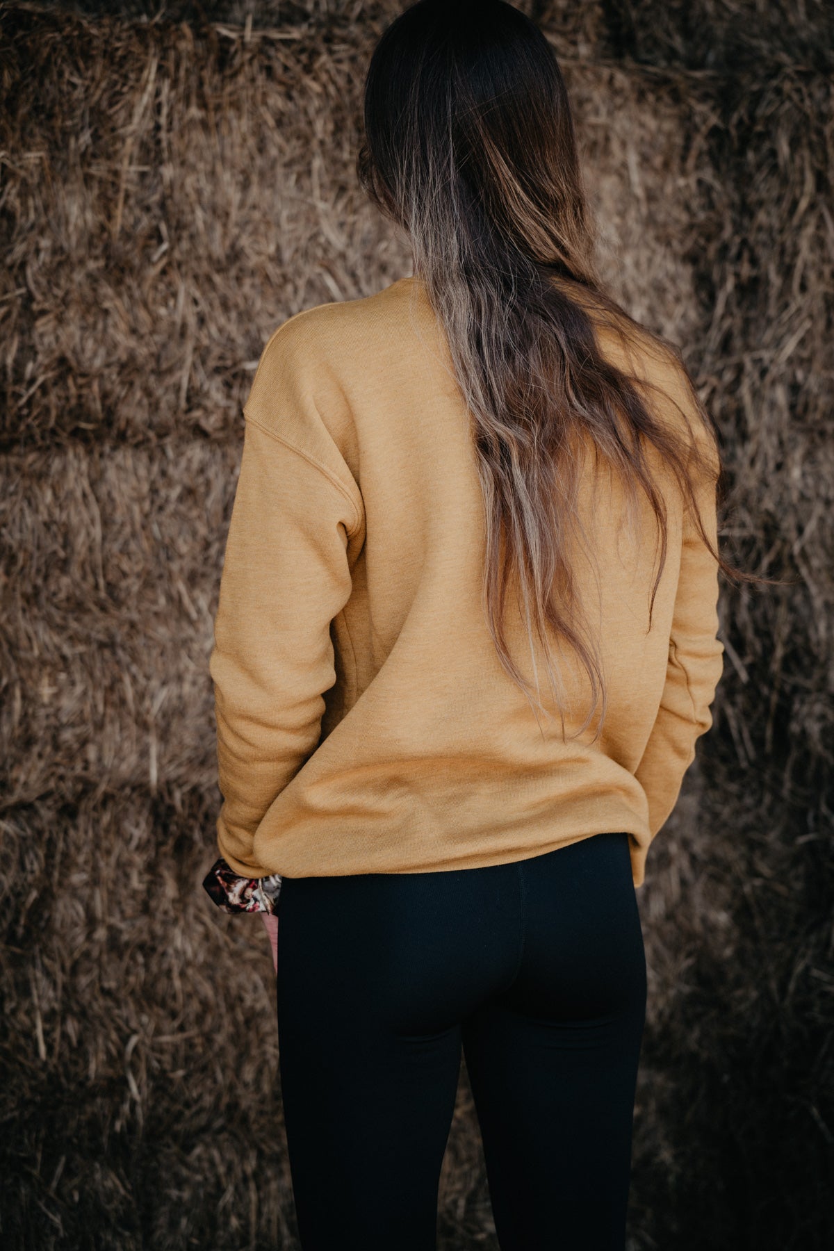 'Country Roads' Graphic Sweatshirt Heather Mustard (S-XL)
