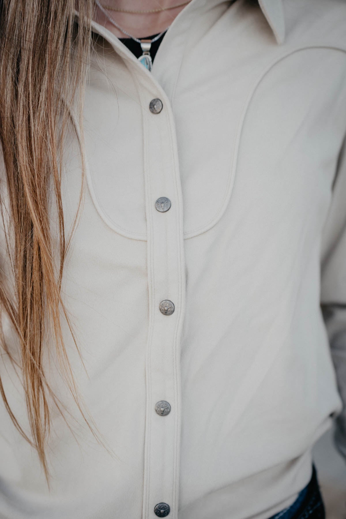 'Rocky Butte' Suede Long Sleeve Pearl Snap (XS - XXL)