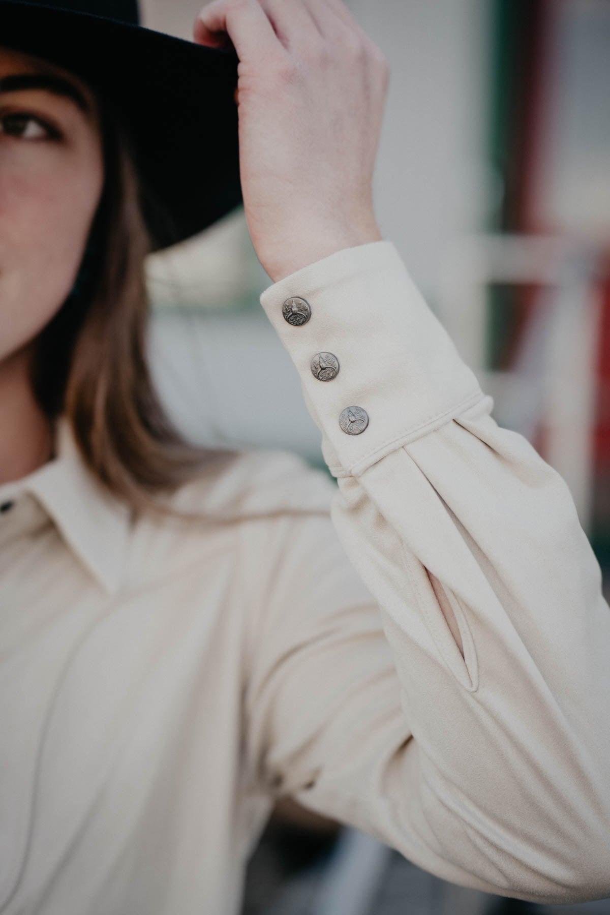 'Rocky Butte' Suede Long Sleeve Pearl Snap (XS - XXL)