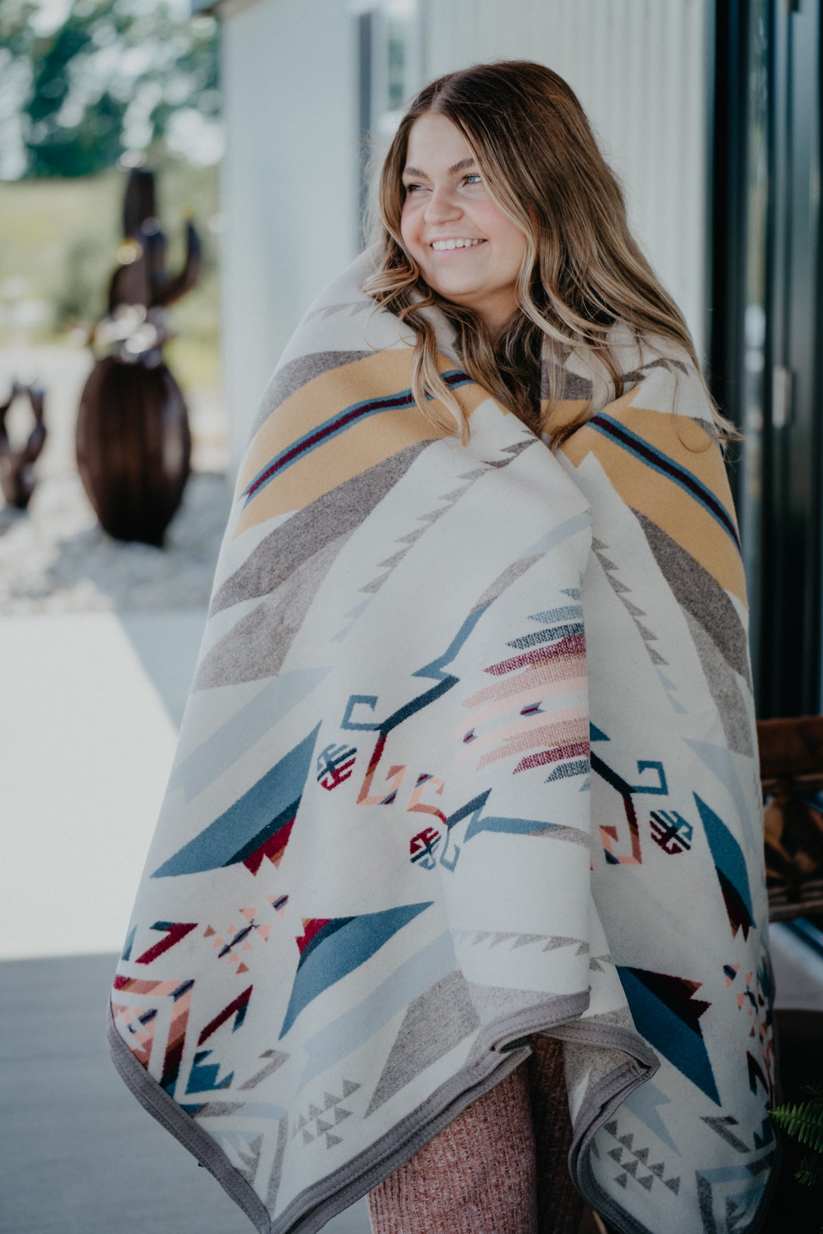 Pendleton White Sands Wool Blanket (Twin)
