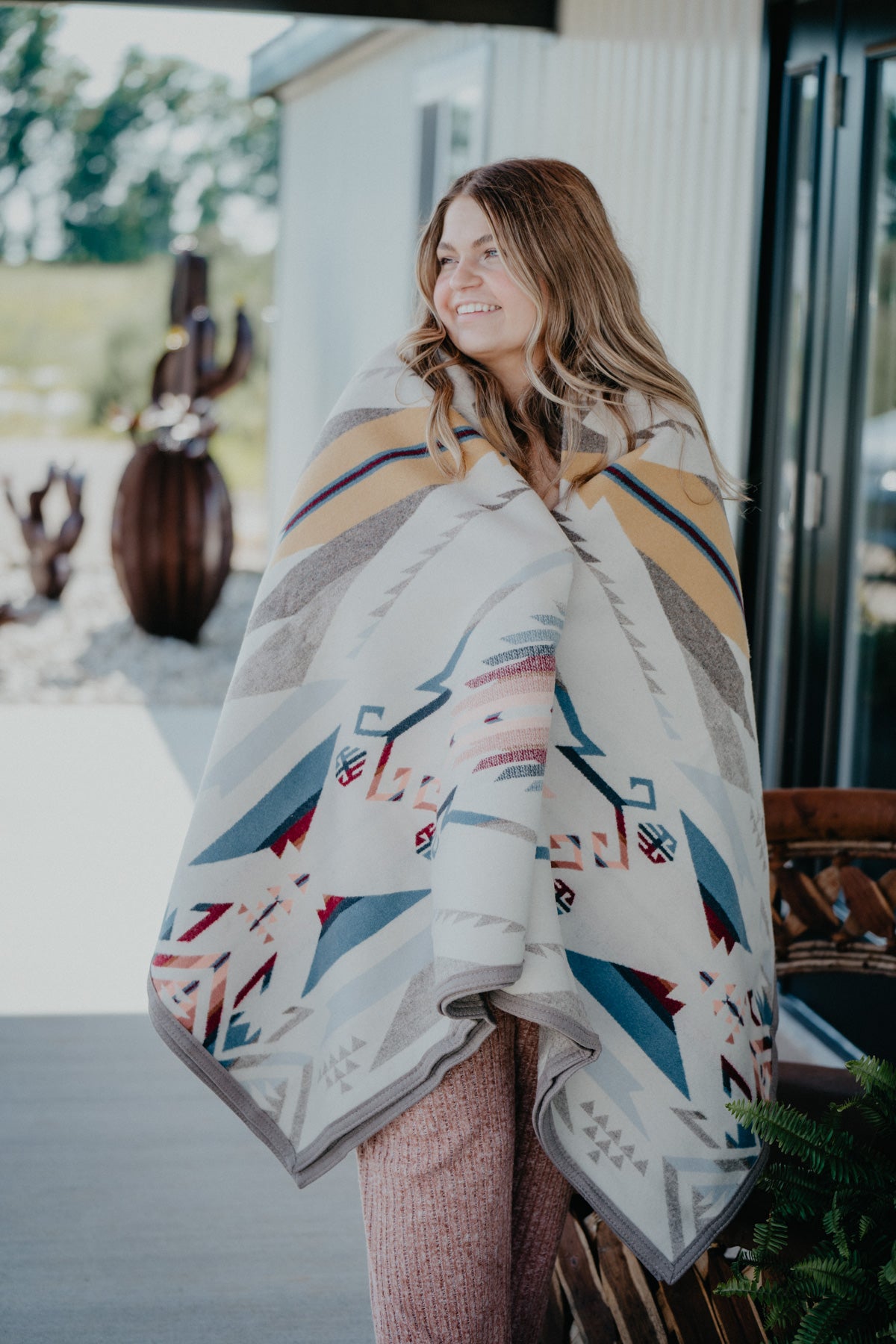 Pendleton White Sands Wool Blanket (Twin)