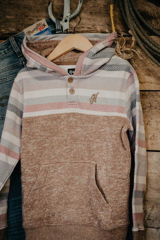 "Jimmy" Youth Hoodie Tan Multi Colour (M Only)