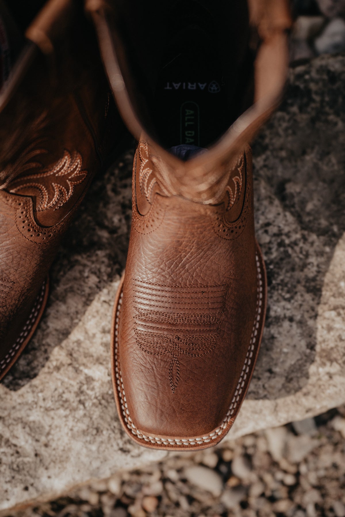 Men's Ariat 'Oakwood' Brown Cowboy Boots (11.5 EE only)