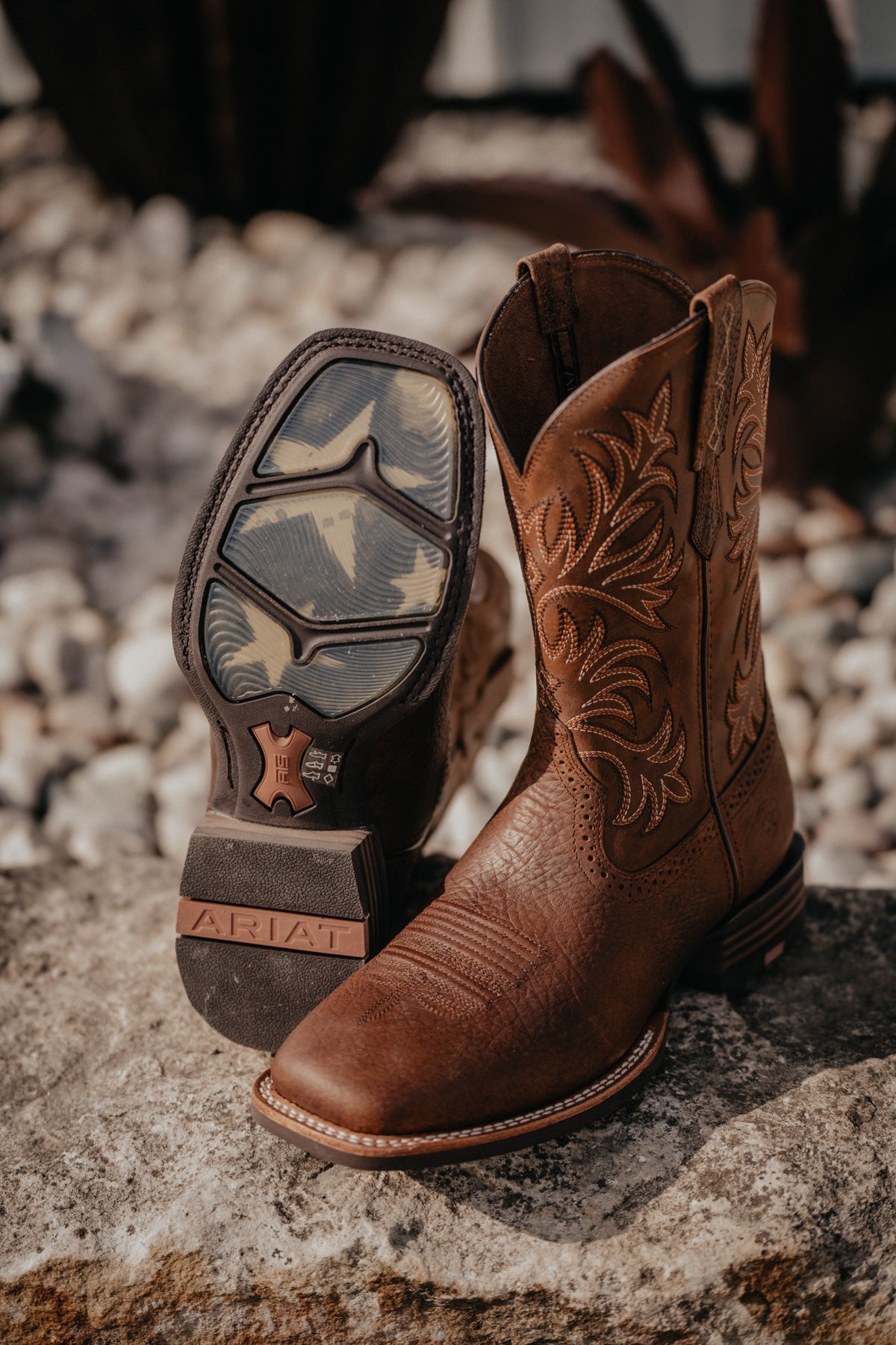 Men's Ariat 'Oakwood' Brown Cowboy Boots (11.5 EE only)