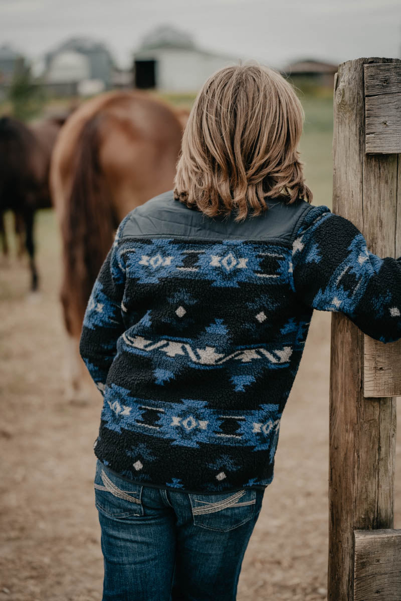 Wrangler Boys Mixed Sherpa Zip Up (XS-L)
