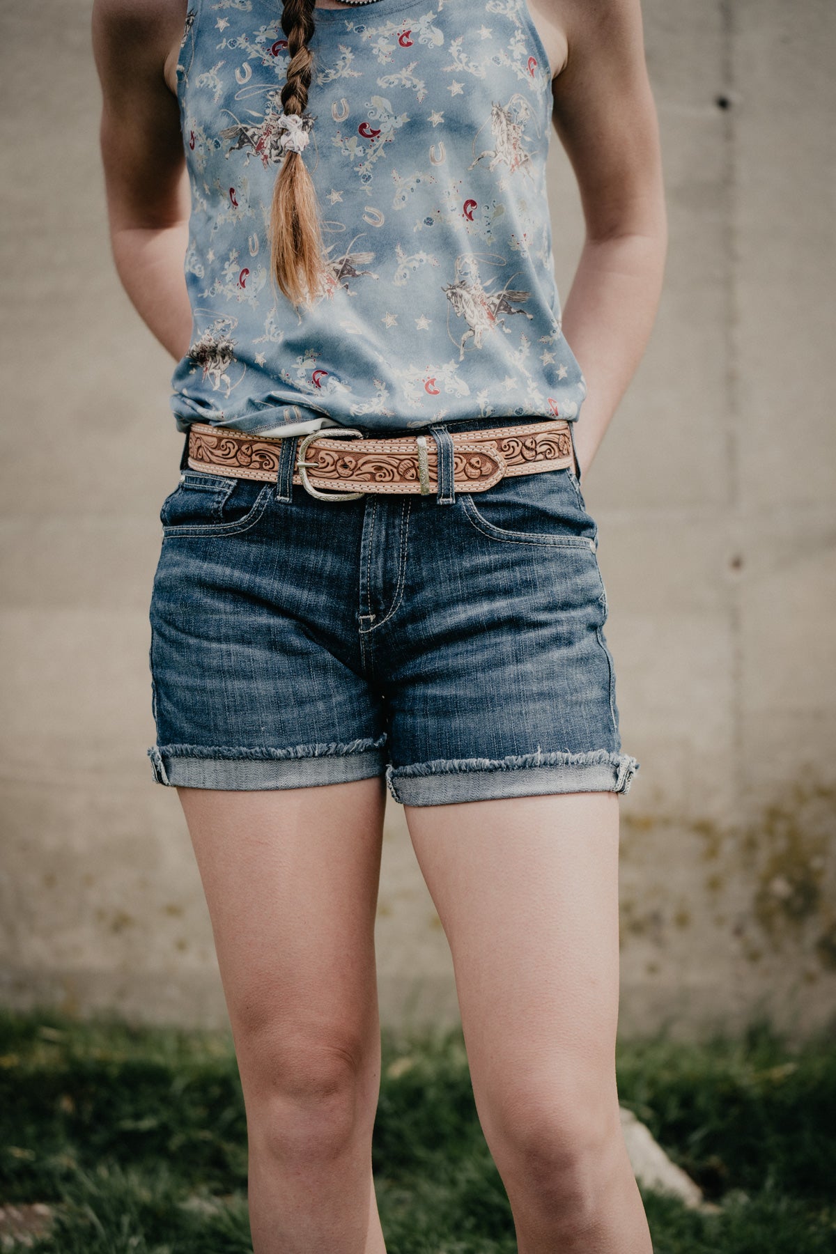 'Zuri' Ariat Women's Perfect Rise Denim Short with 5" Inseam