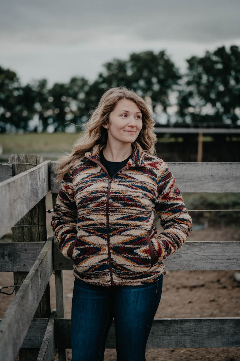 'Ironhorse' Women's Ariat Chimayo Fleece Jacket (XS-XXL)