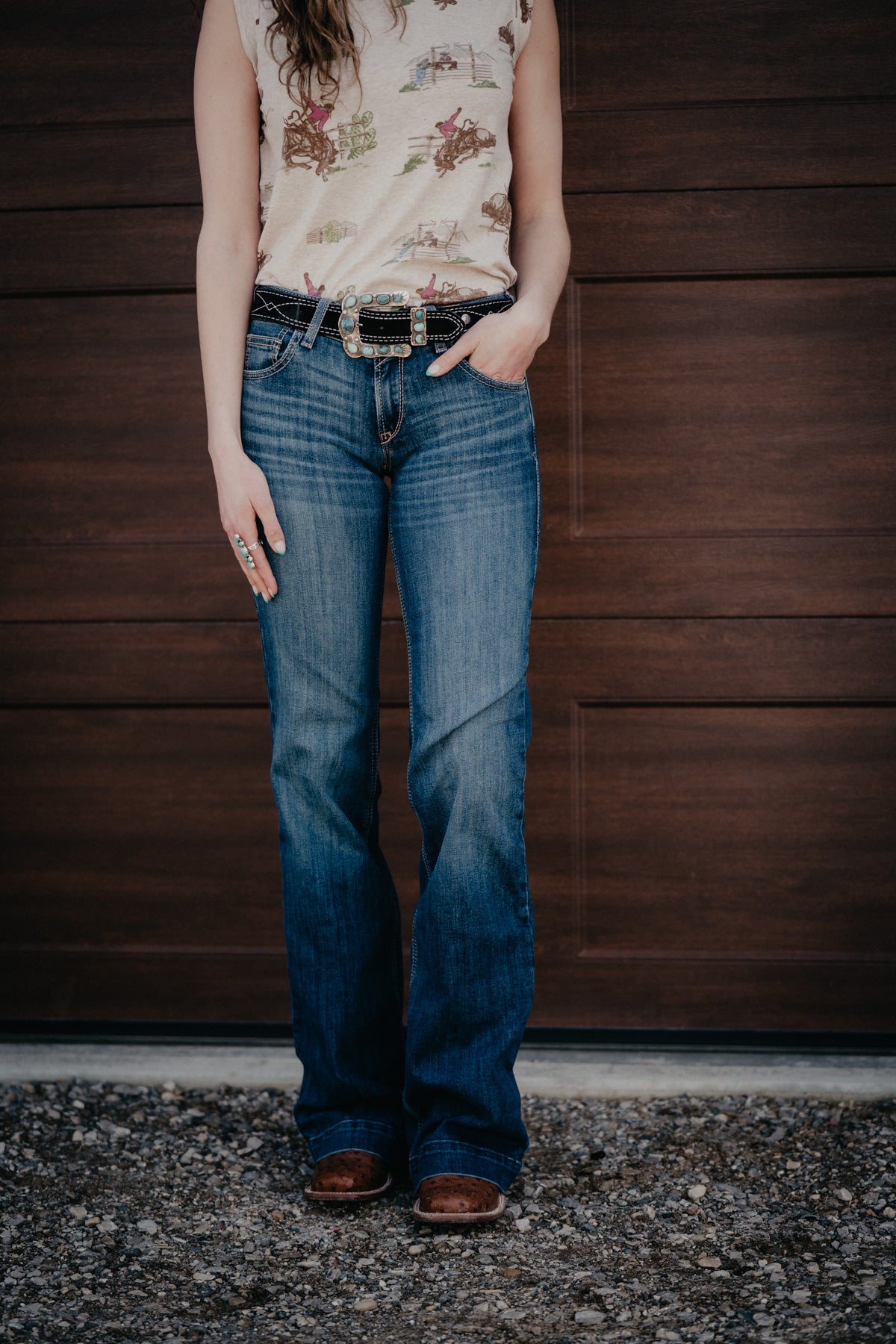'Hasley' Mid Rise Slim Trouser Jean by Ariat (24-34)