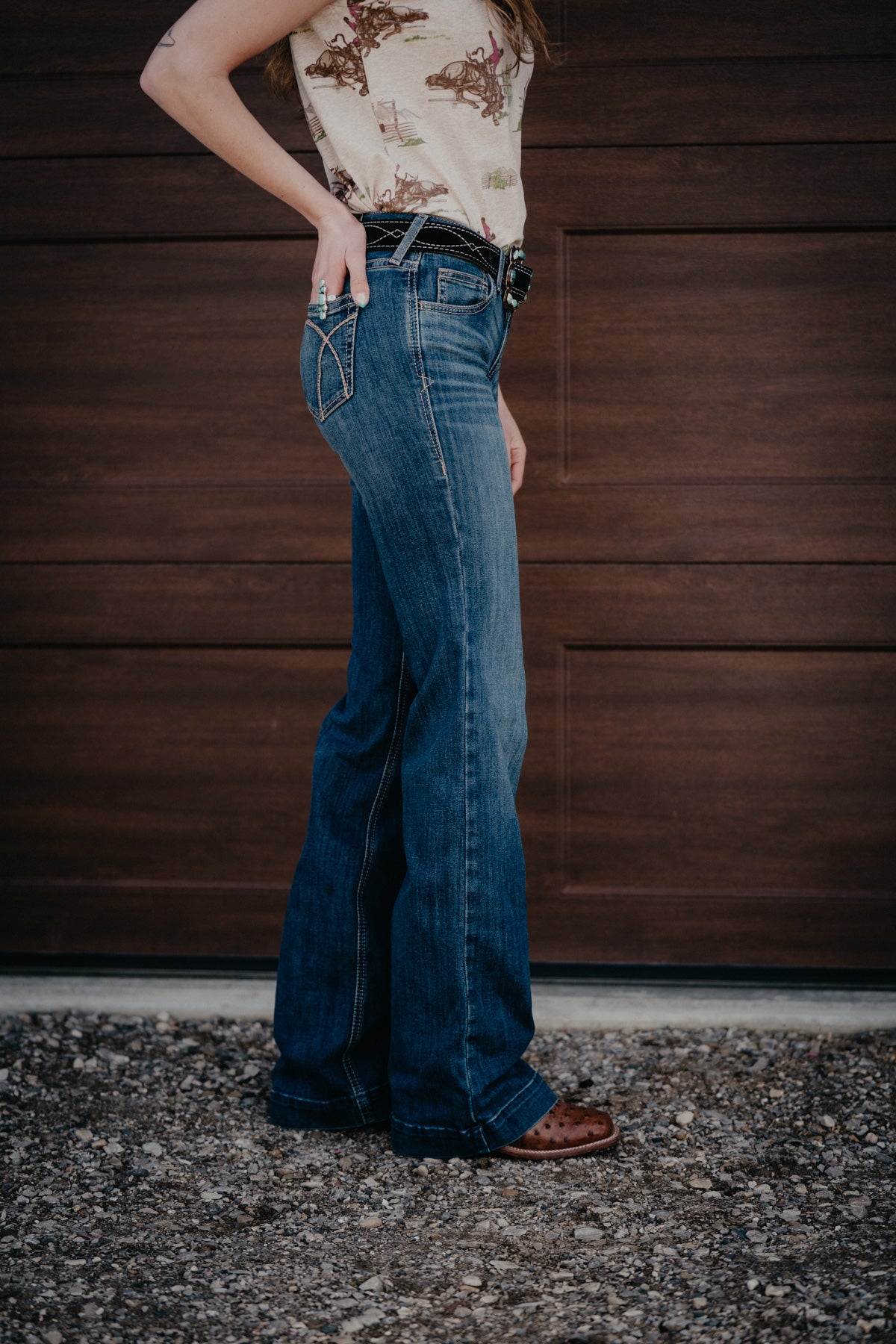 'Hasley' Mid Rise Slim Trouser Jean by Ariat (24-34)