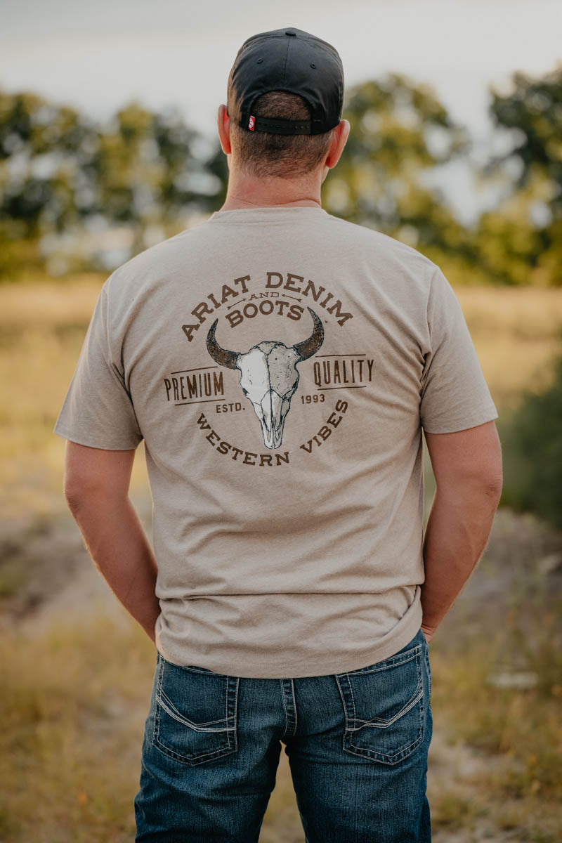Ariat Men's Bison Skull Graphic T (S-XL)