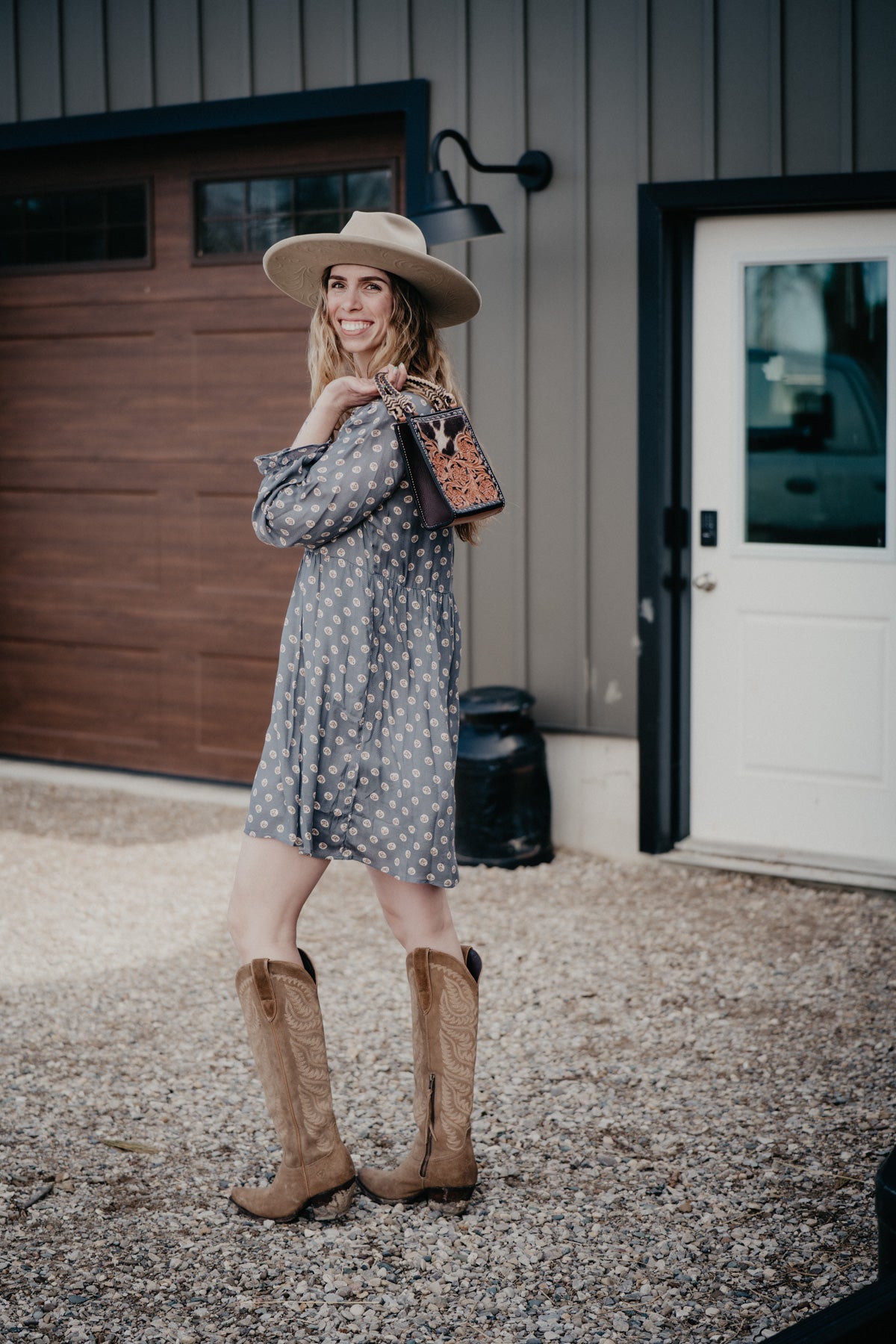 'The Card' Handcrafted Handbag by Alamo Saddlery