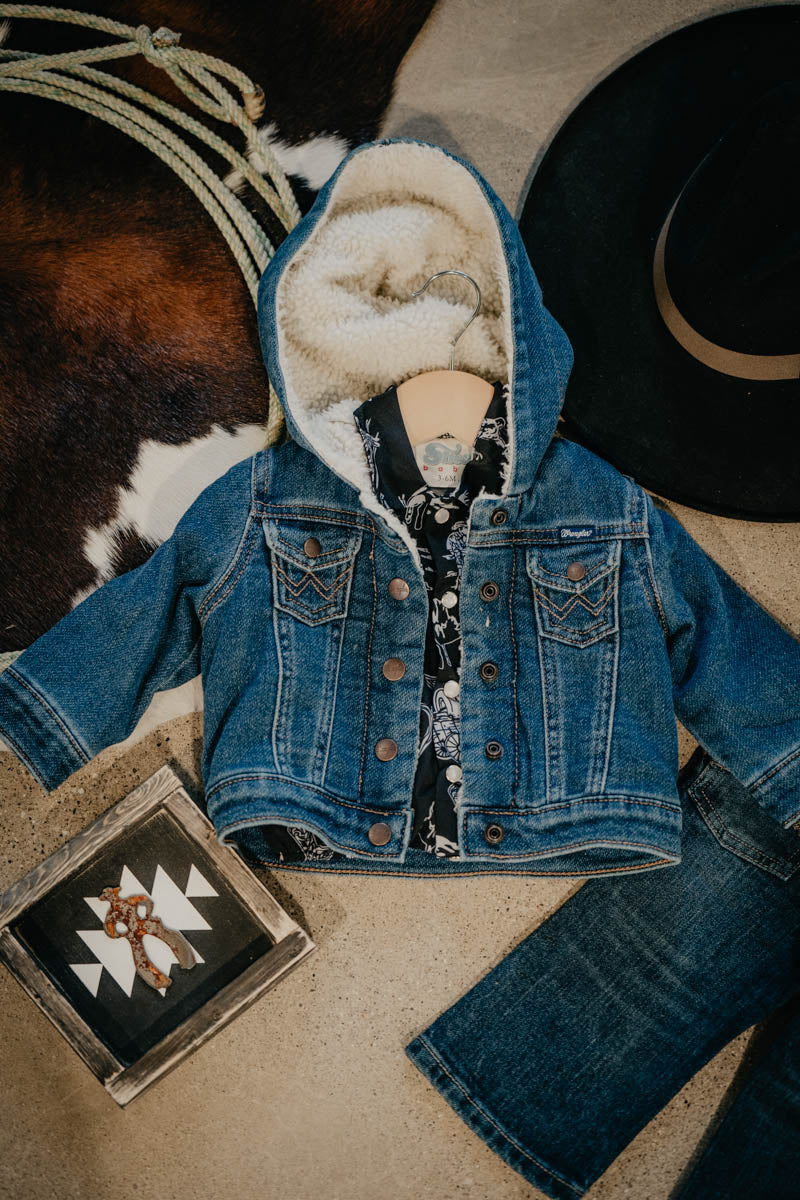 Wrangler Baby Denim Sherpa Jacket (6-9M-4T)