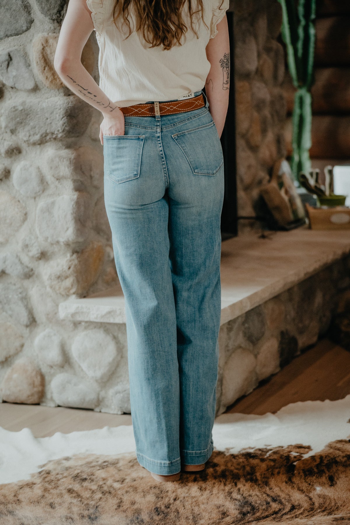 'Delaware' Ultra High Rise Wide Leg Jean by Ariat (24-34)