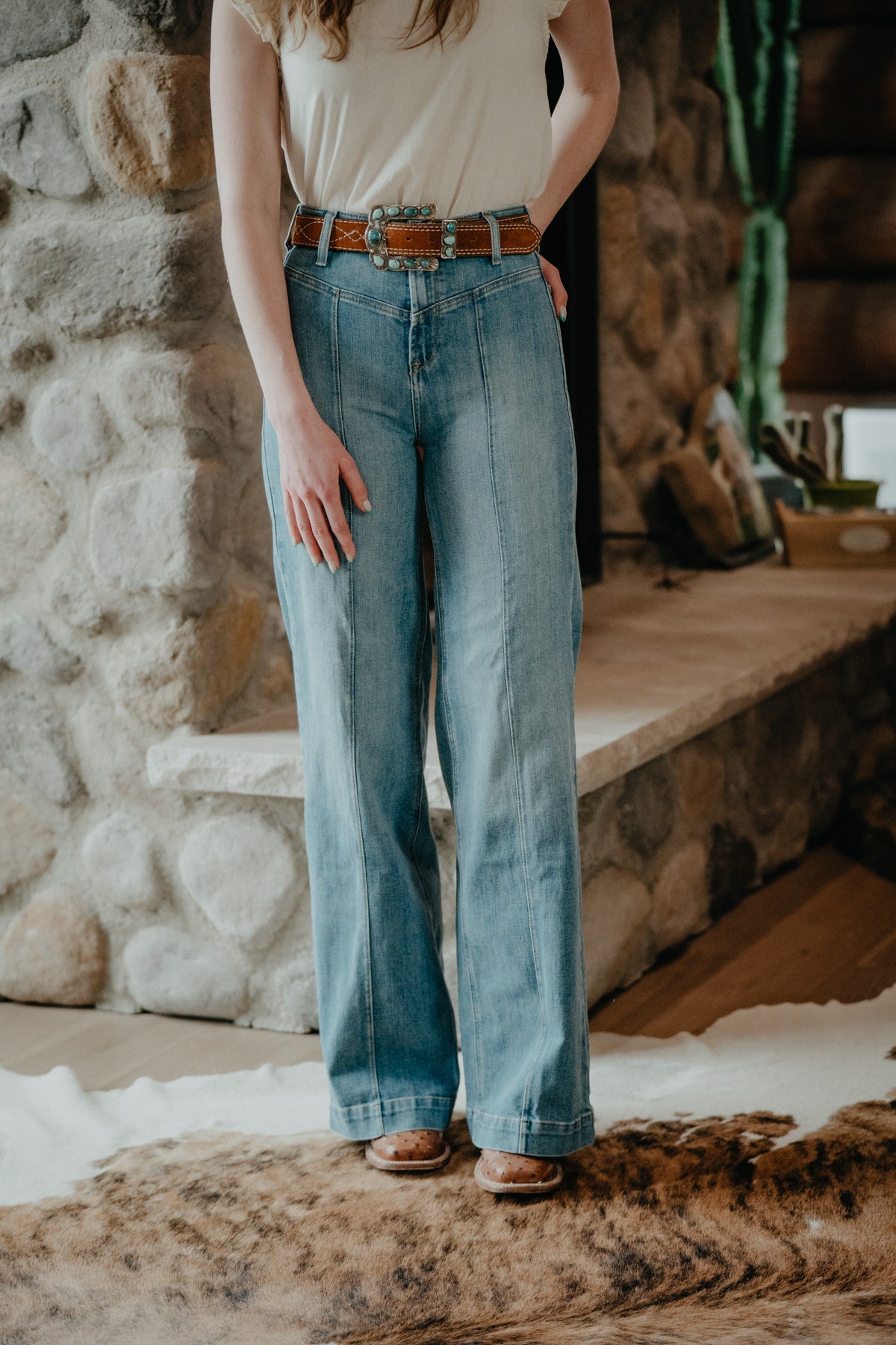 'Delaware' Ultra High Rise Wide Leg Jean by Ariat (24-34)