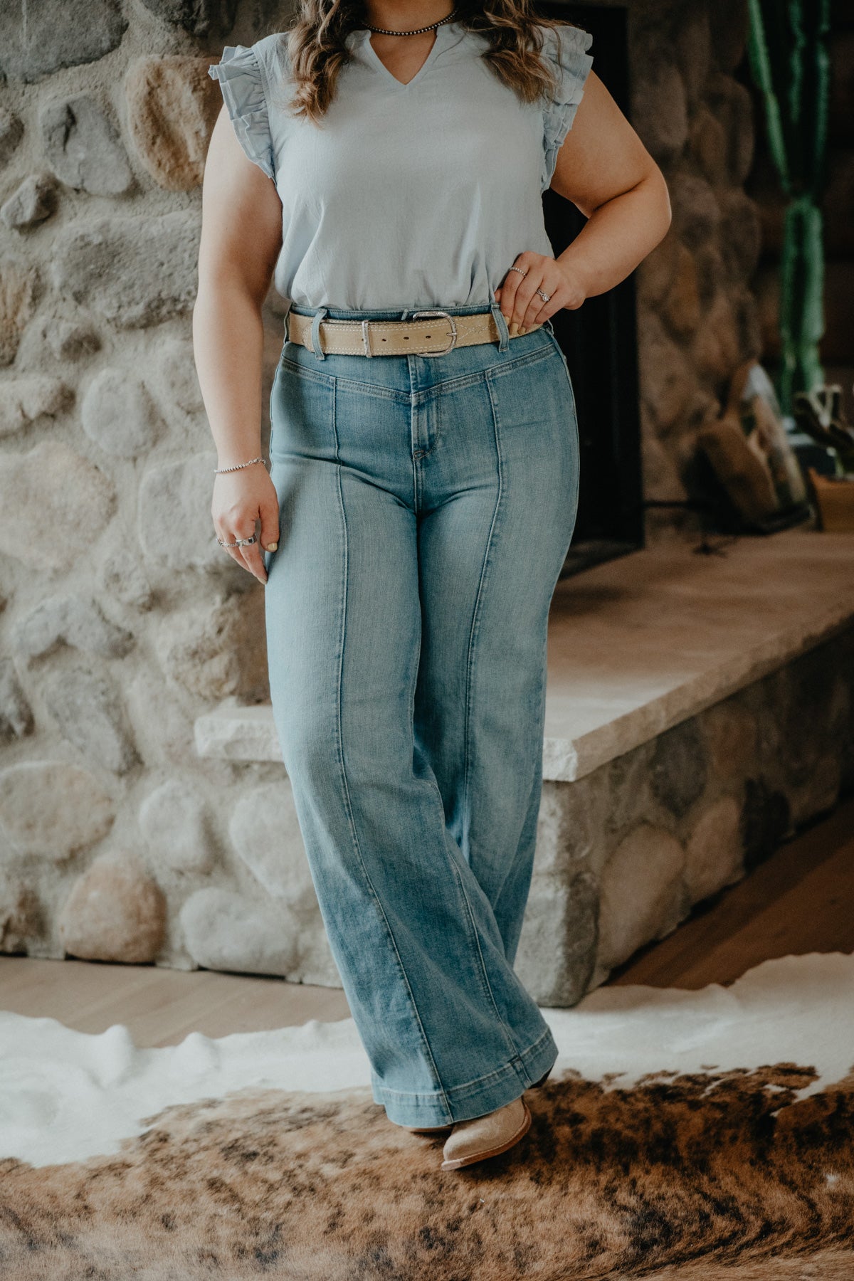 'Delaware' Ultra High Rise Wide Leg Jean by Ariat (24-34)