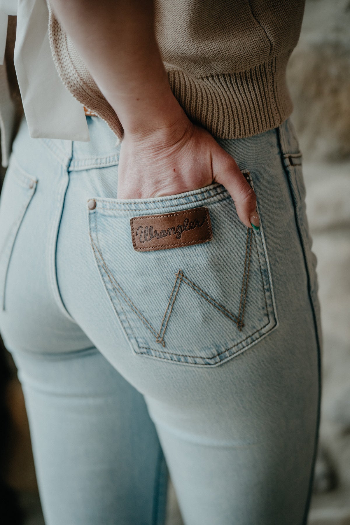 'Selena' Wrangler Bailey Light Wash Slim Bootcut (24-33)