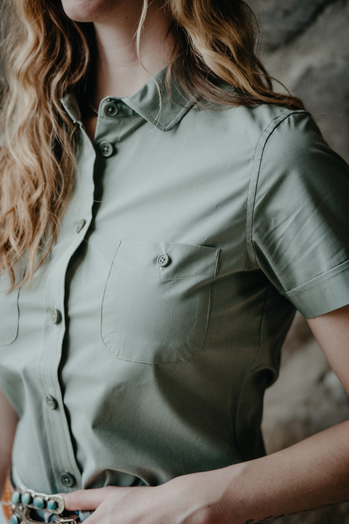 ‘Linville Short Sleeve’ Women’s Button-Up by Kimes (S-XL)