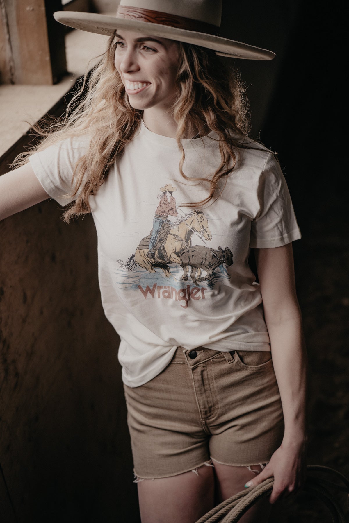 'Claye' Wrangler Cowgirl Tee (XS-XXL)