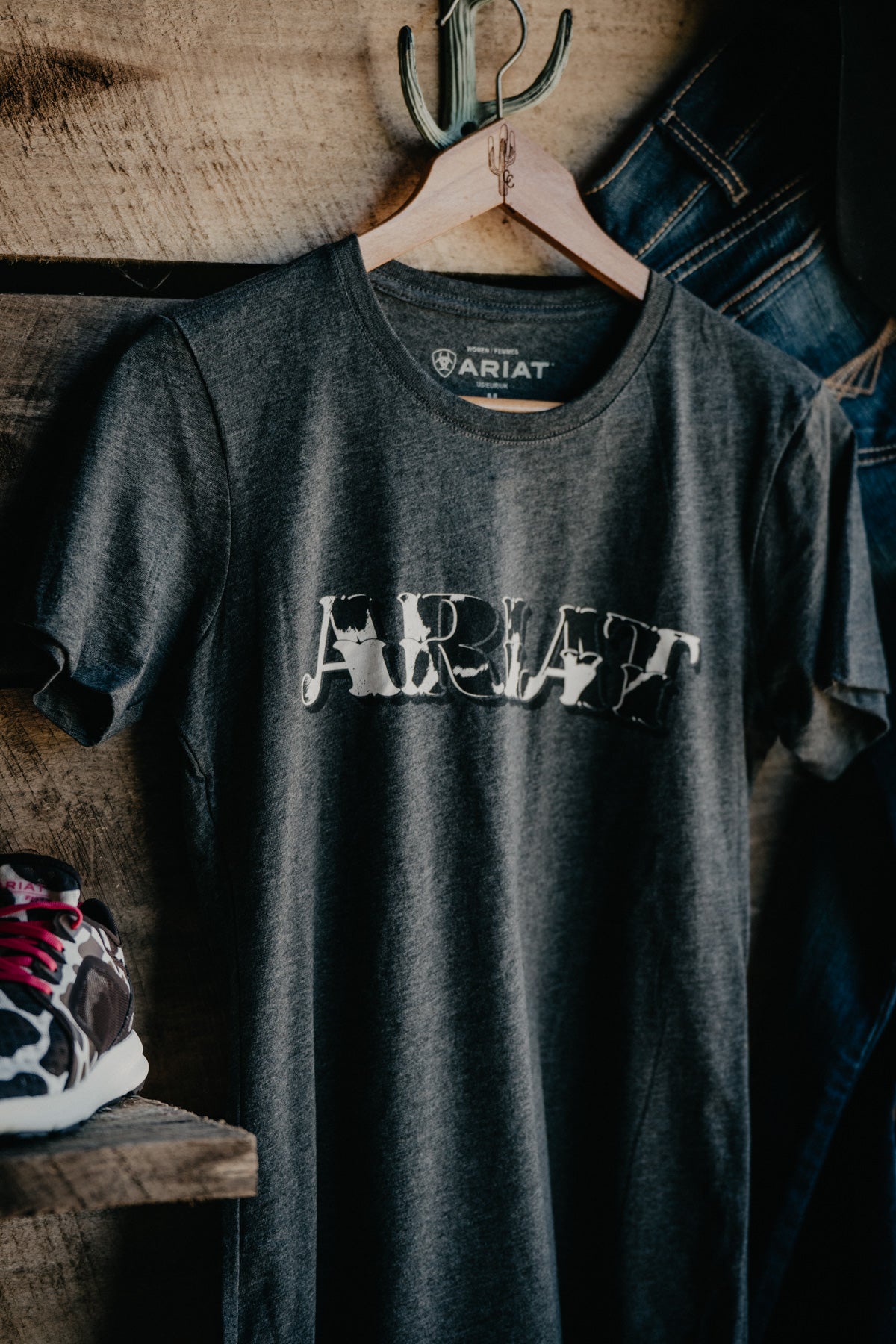 Ariat Women's Cowprint Logo Graphic T (XS - XXL)