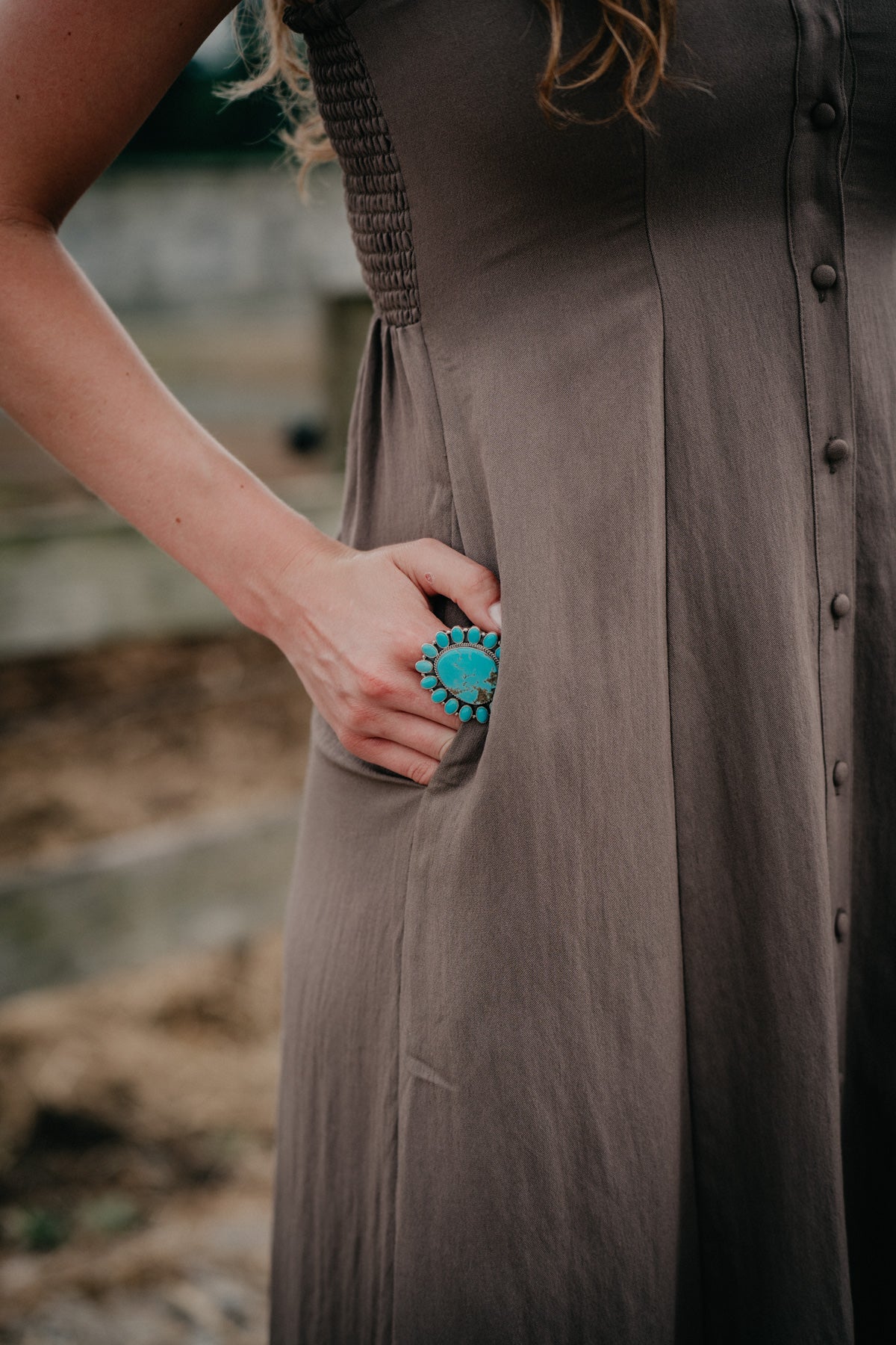 'Angel Eyes' Midi Tiki Dress (S & L Only)