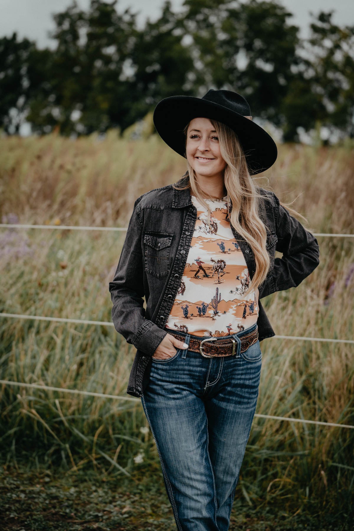 'Yarrow' Women's Desert Print T-shirt (XS - XXL)