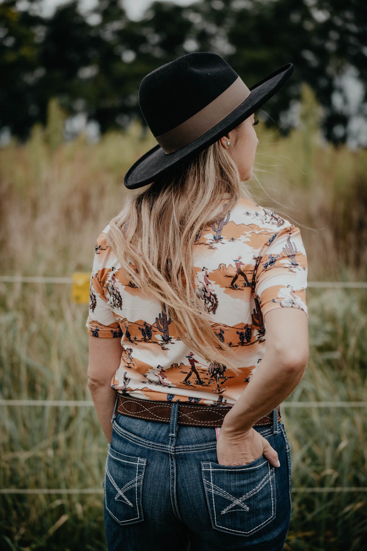 'Yarrow' Women's Desert Print T-shirt (XS - XXL)