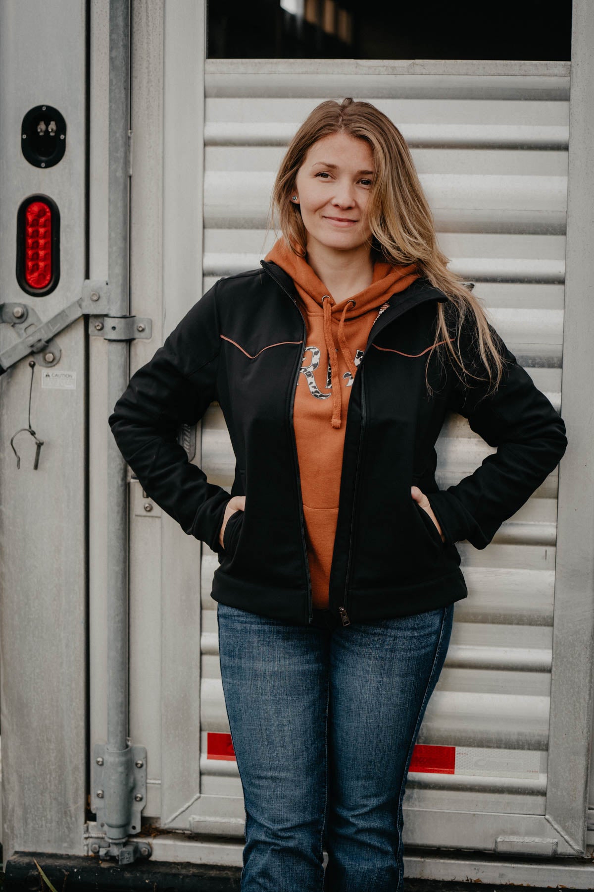 'Creosote' Women's Black Soft Shell Jacket by CINCH (S Only)
