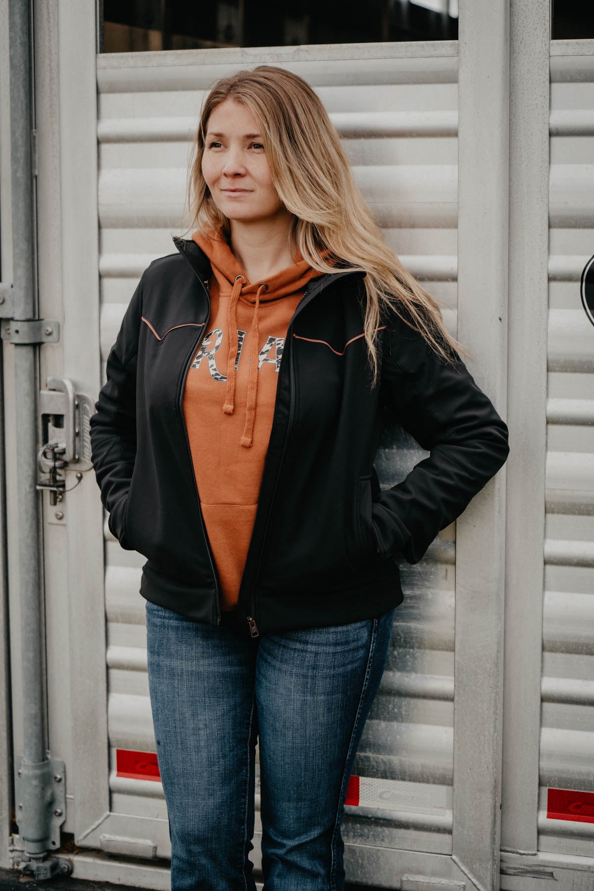 'Creosote' Women's Black Soft Shell Jacket by CINCH (XS - XXL)