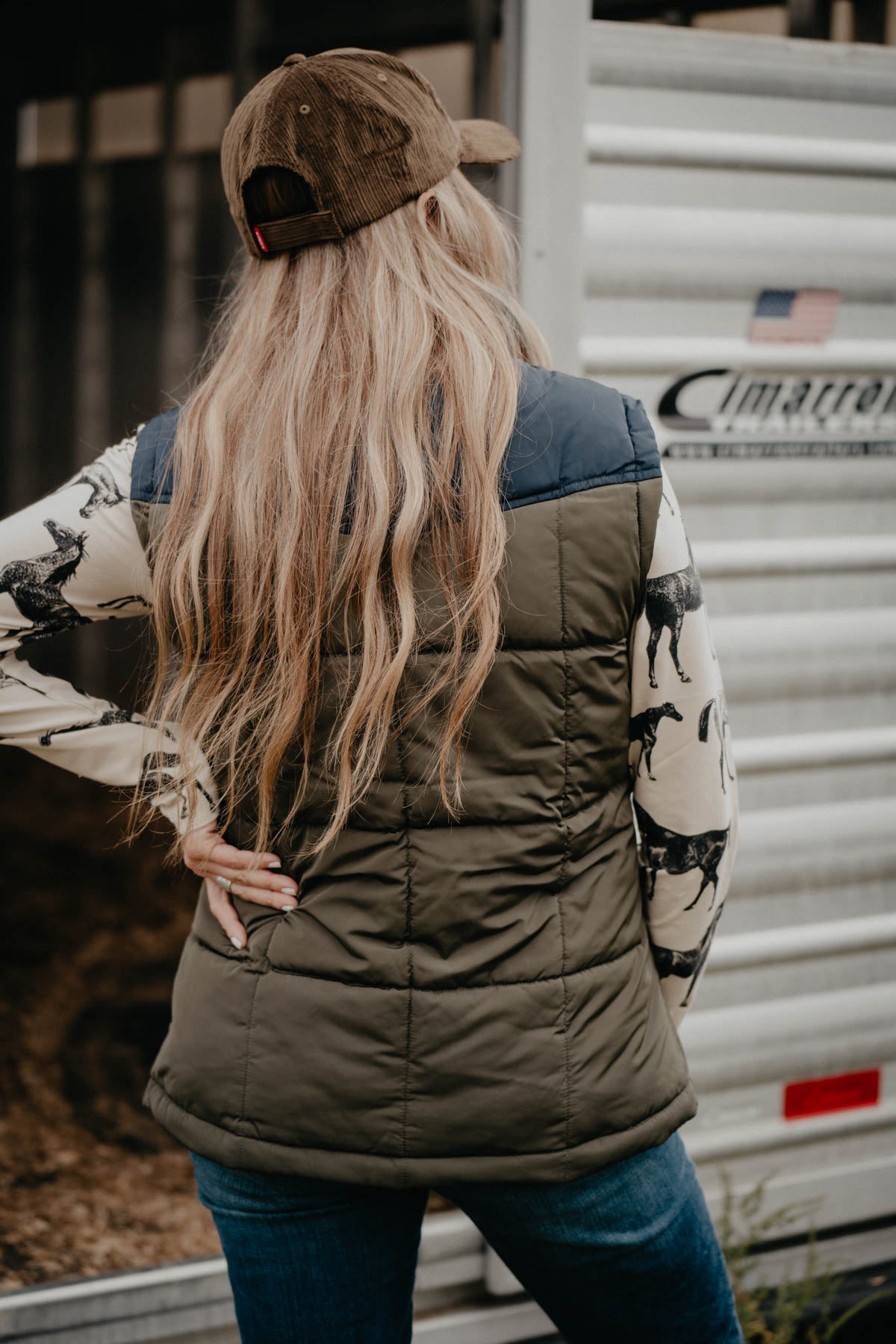 'Wildfyre' Womens VEST by Kimes Ranch (Army Green; S - XXL)