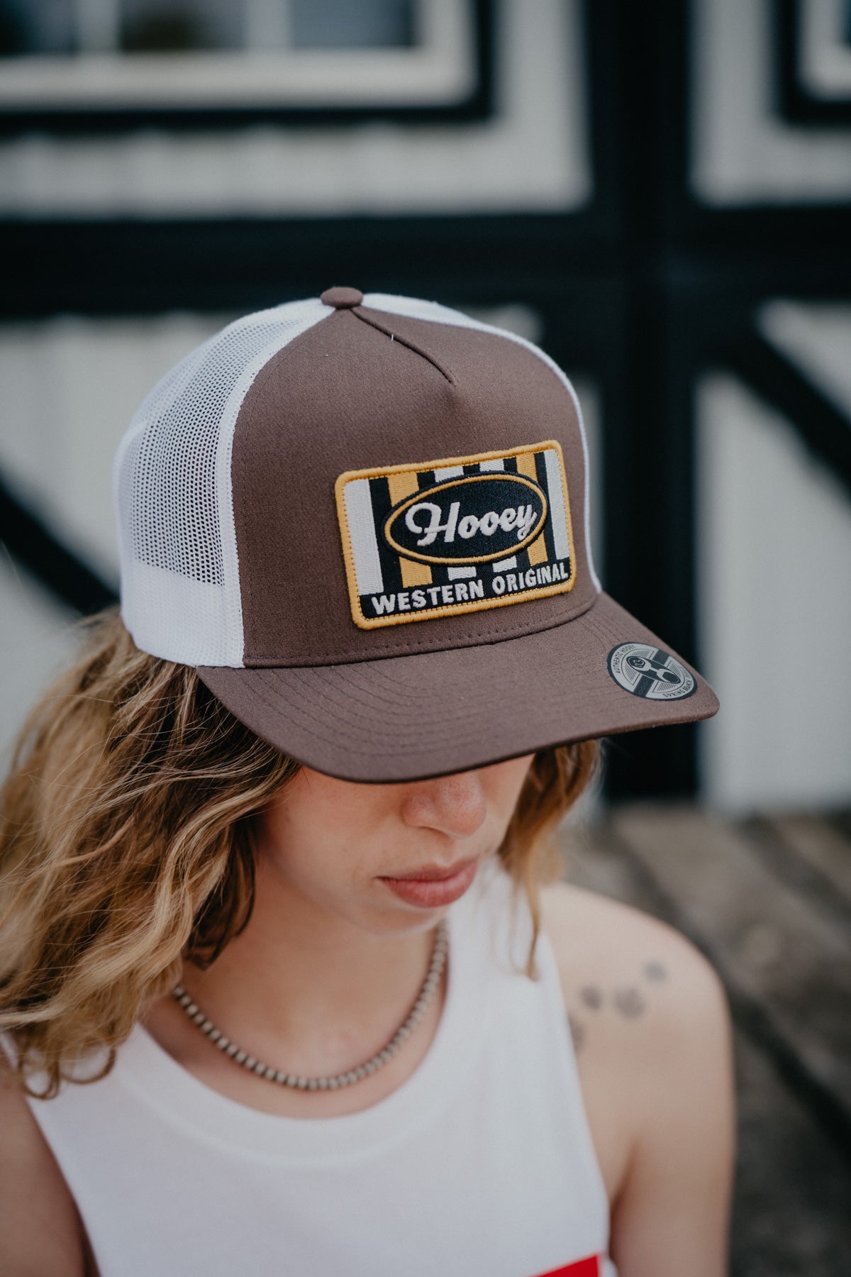 ‘Sudan’ Hooey Brown/White 5-Panel Trucker