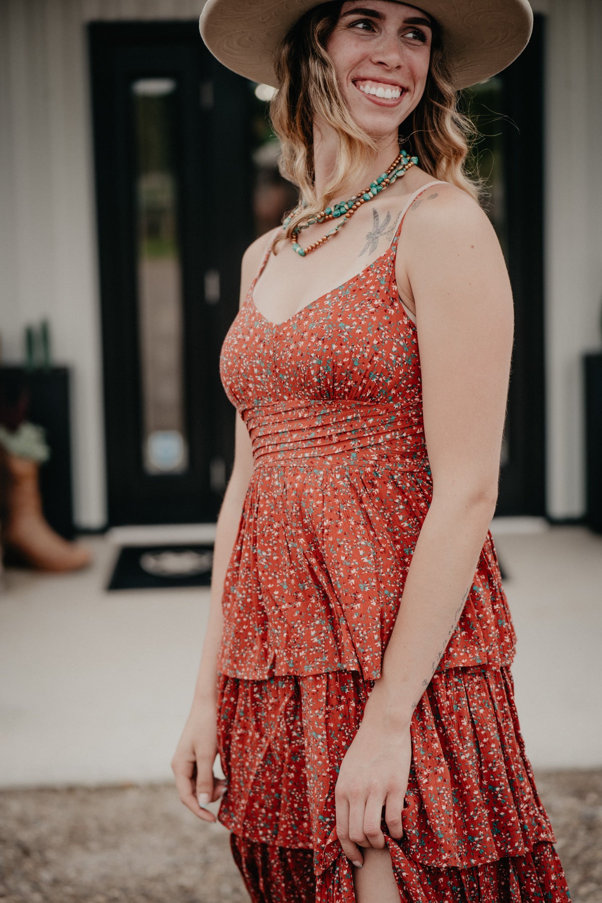 'Carley' Women's Floral Tiered Maxi Dress (S-XL)