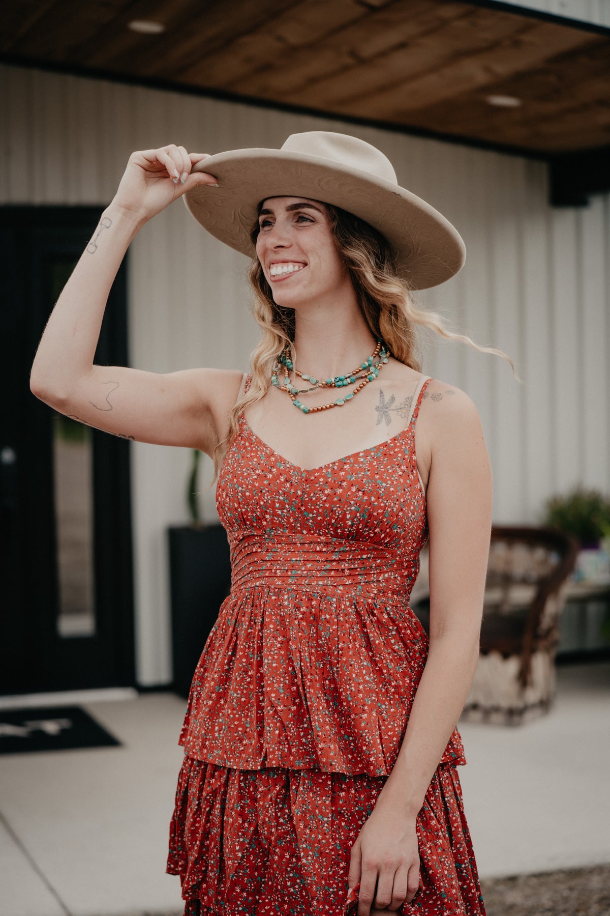 'Carley' Women's Floral Tiered Maxi Dress (S-XL)