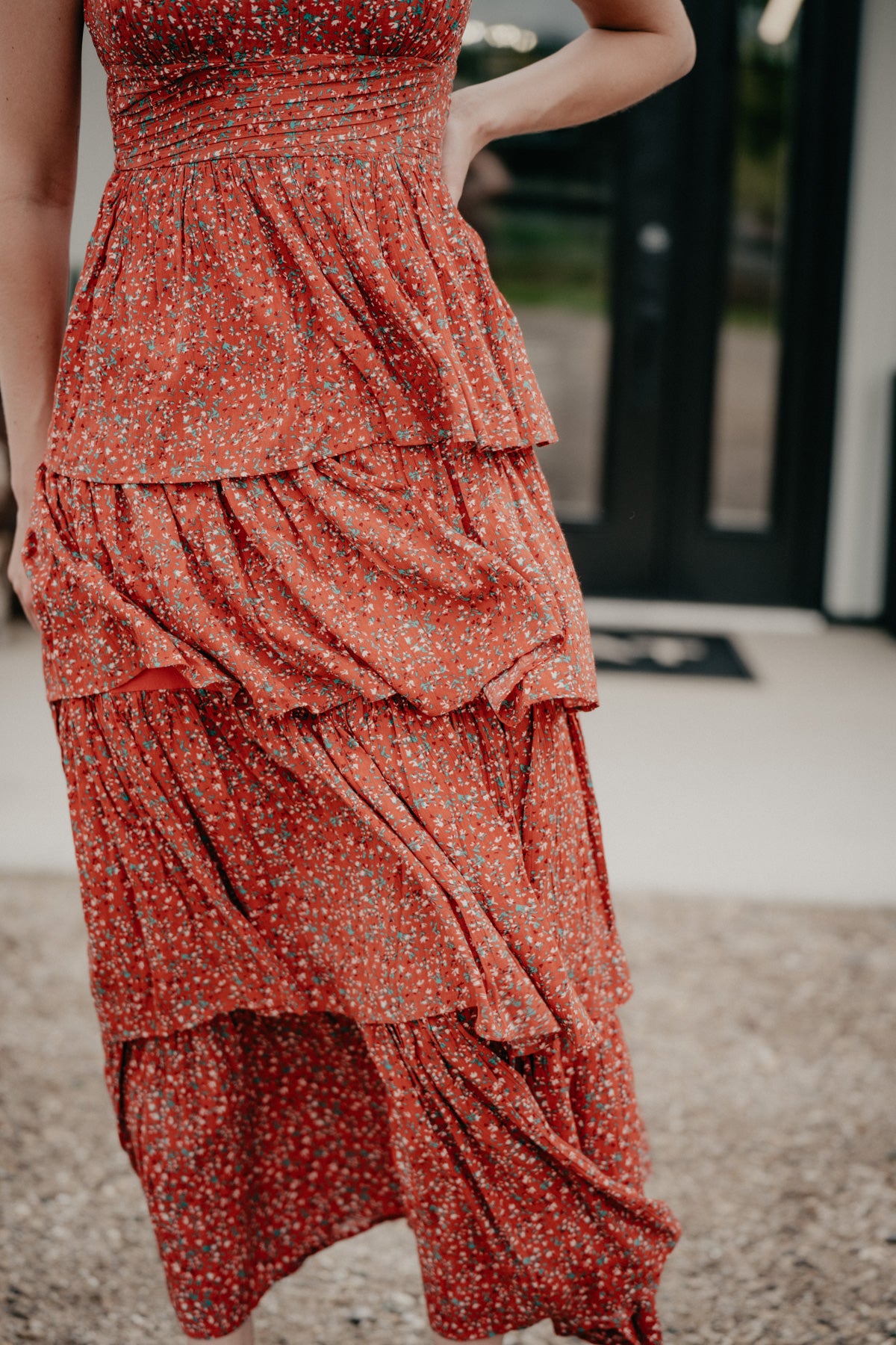 'Carley' Women's Floral Tiered Maxi Dress (S-XL)