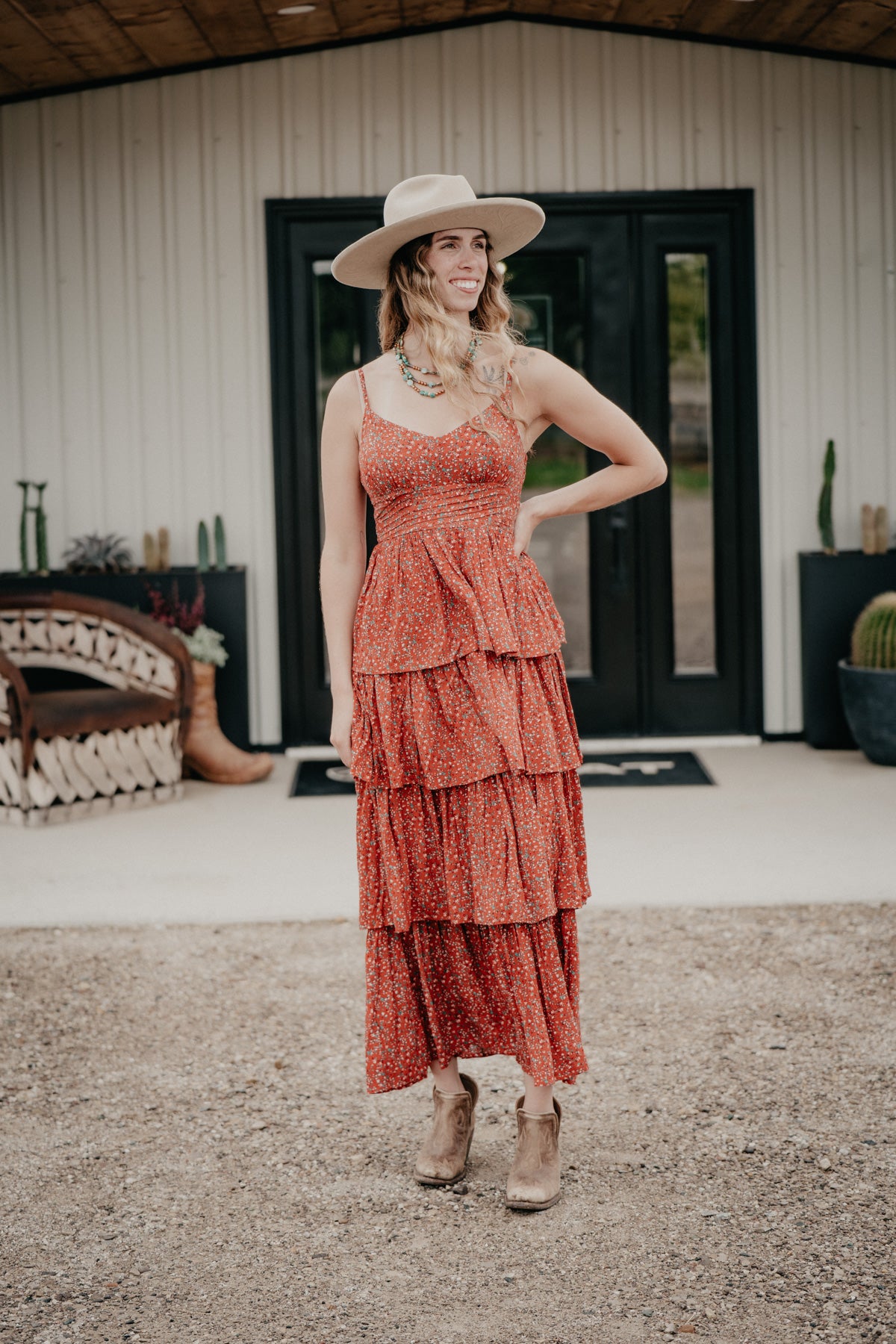 'Carley' Women's Floral Tiered Maxi Dress (S-XL)