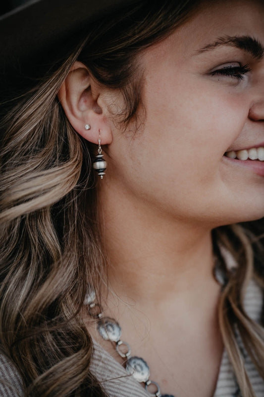 Navajo Pearl Drop Earrings